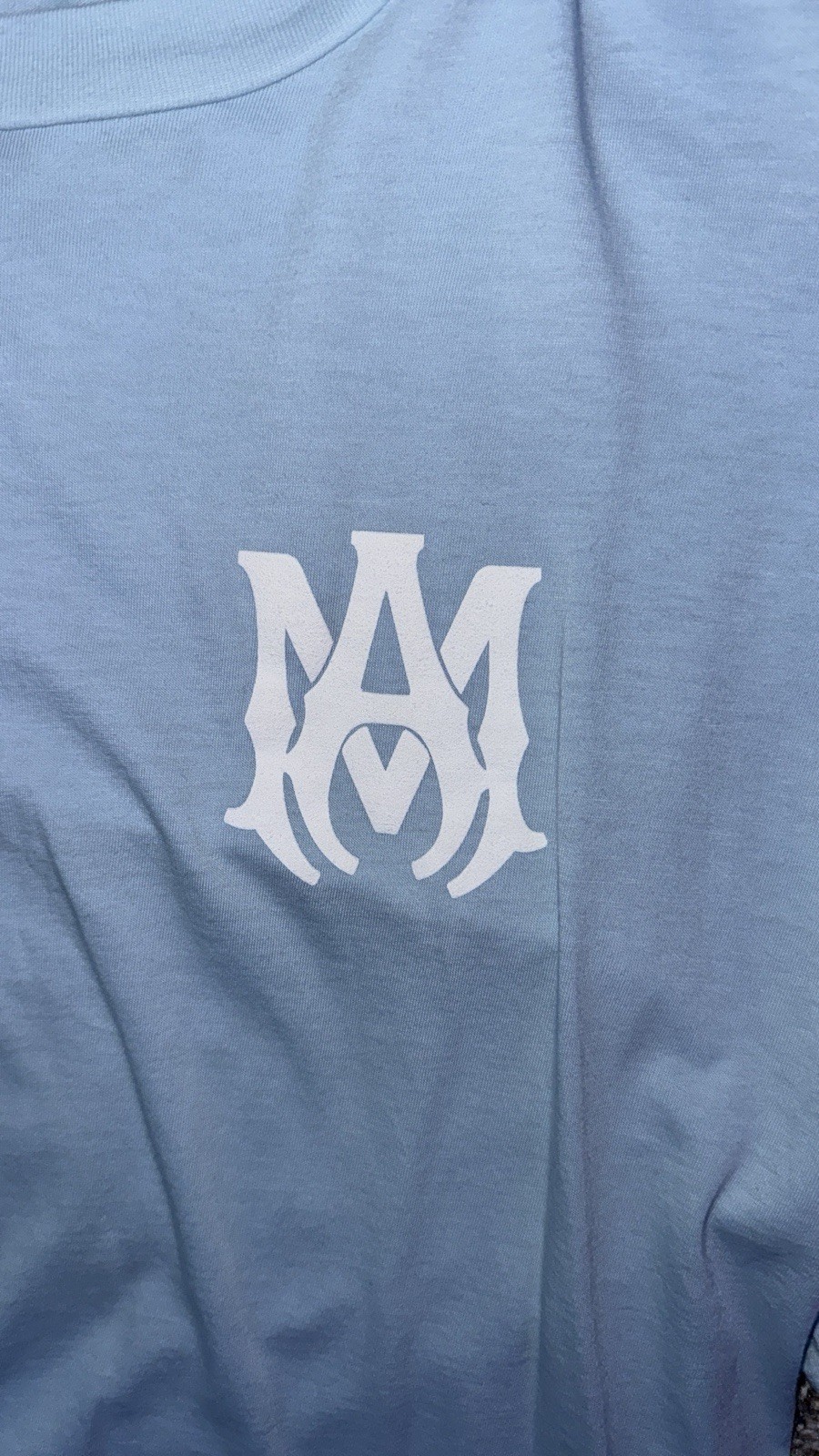 Amiri MA Sky Blue Core Logo T-Shirt
