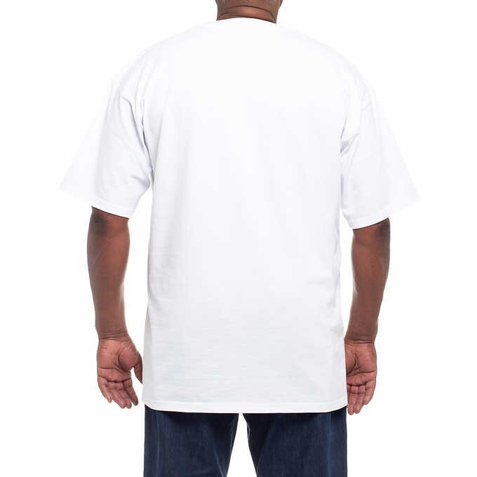 Kirkland Men&rsquo;s 6-pack White 100% Cotton Crew Neck T-Shirts – FREE SHIPPING!