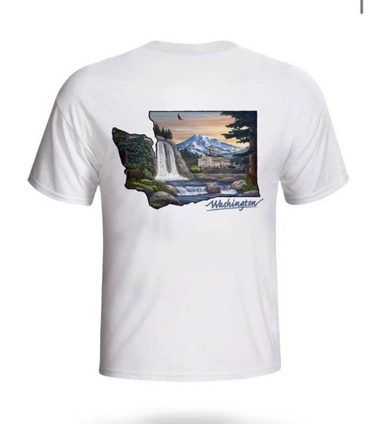 In-N-Out Burger Washington Original Tee Men&rsquo;s M White Graphic Print T-Shirt