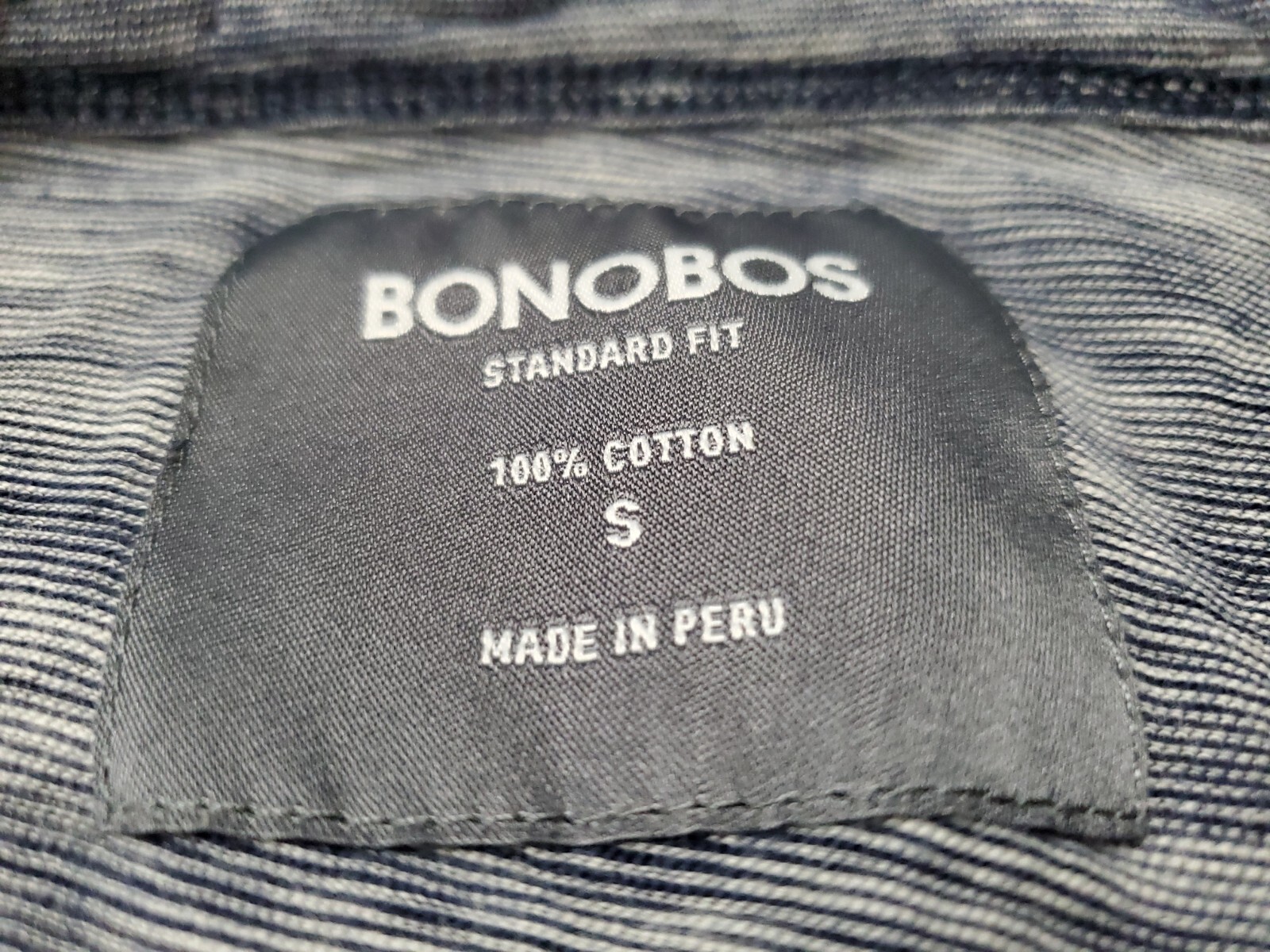 Bonobos Henley Standard Fit Long Sleeve Pullover Lightweight Shirt Size Small