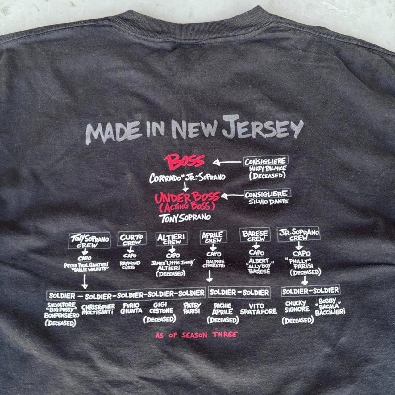 Vintage 2002 The Sopranos HBO TV Show Promo Tee Size XL Made In USA