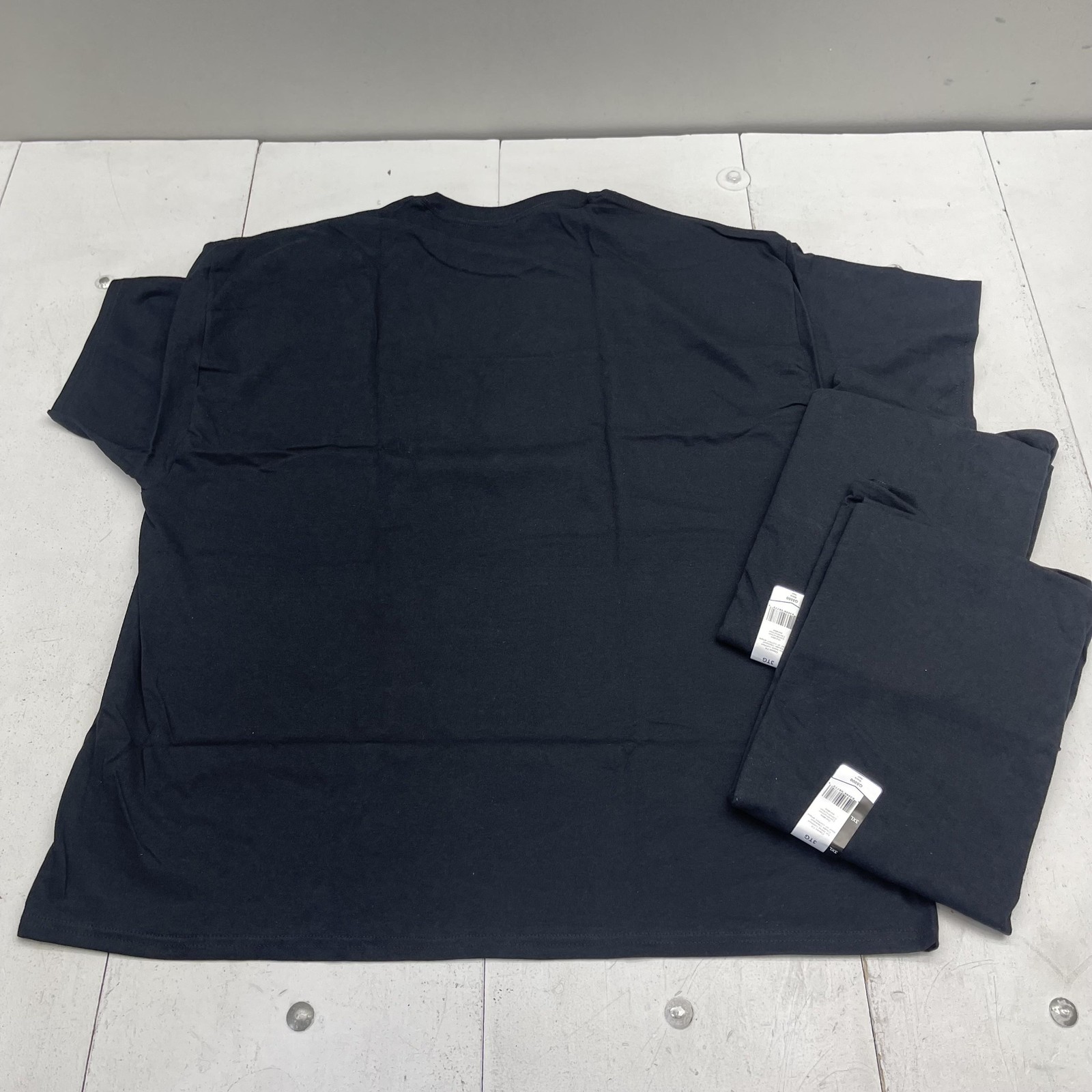 Gildan Shirt Mens 3XL Black Heavy Cotton Crewneck Tee 3 Pack Lot G5000