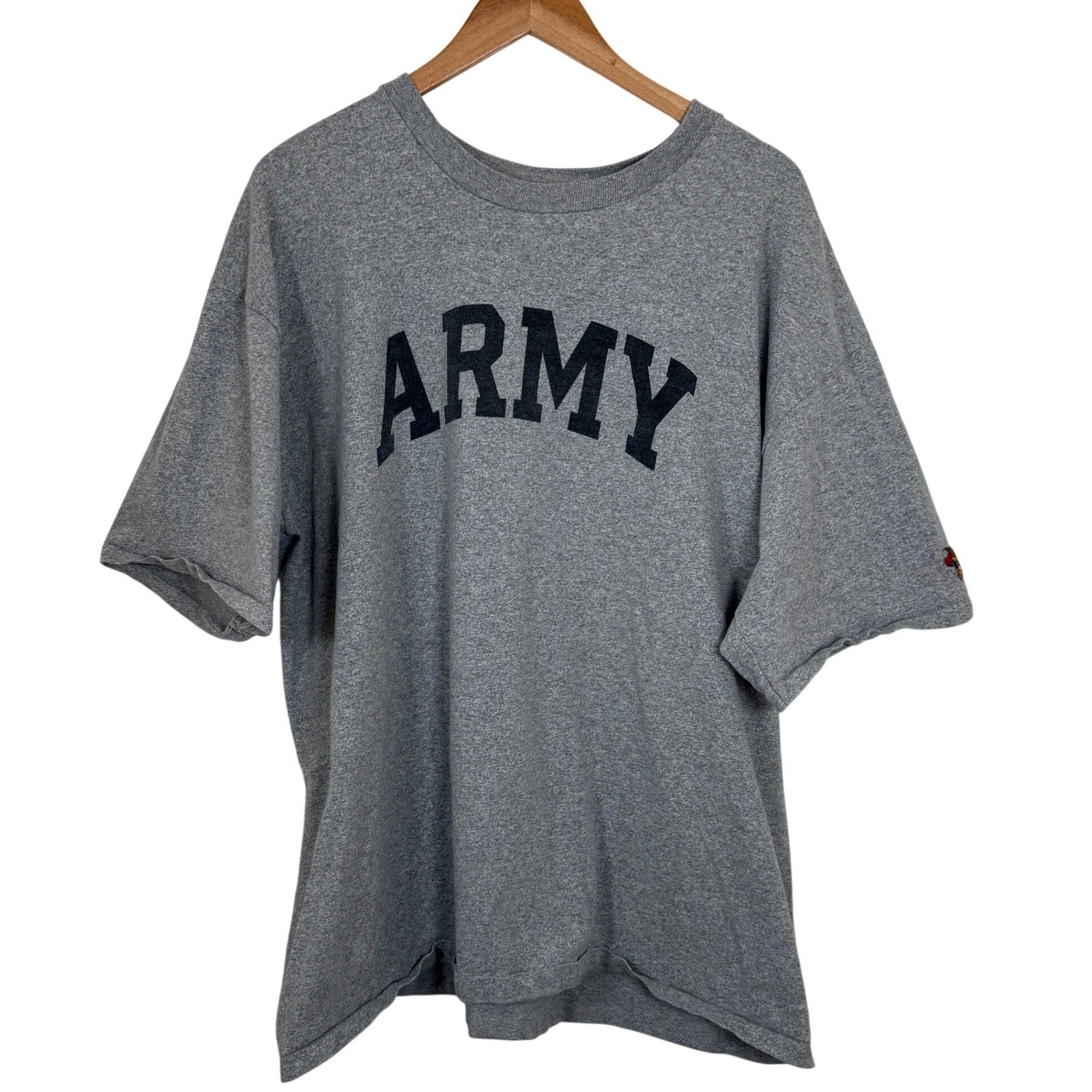 Vintage Army West Point 90&rsquo;s T-Shirt Mens XL Gray USA Made Military Rayon