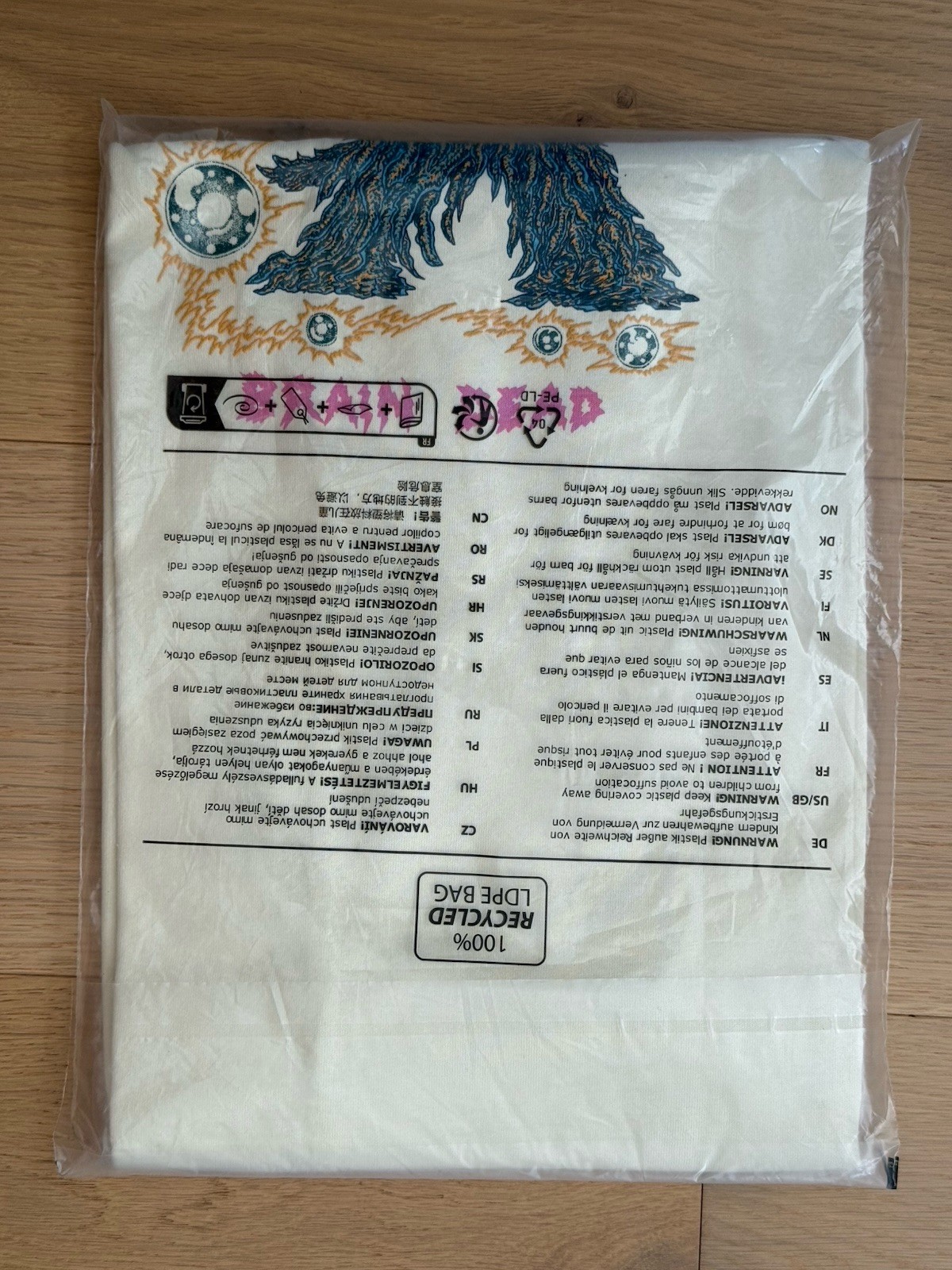 Brain Dead x Toho Hedorah T-shirt – Natural – XXL – New In Bag – Godzilla Kaiju
