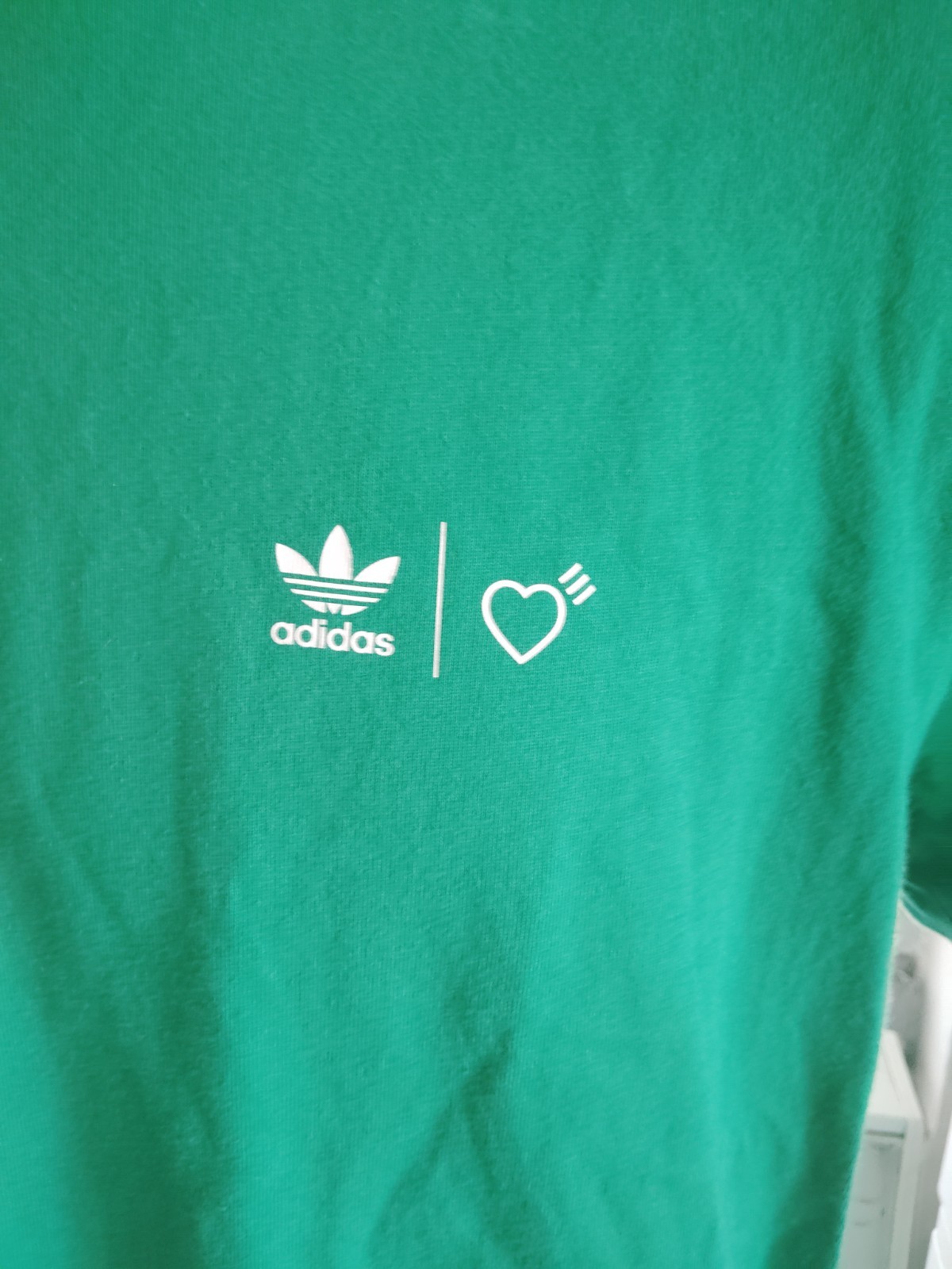 Adidas X Human Made Green Shirt Adult Gears for Futuristic Teenagers Medium