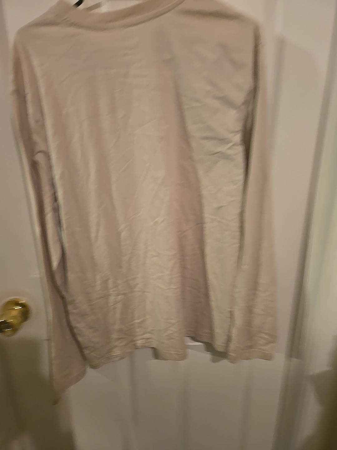 Beige Original Use Explore the High Sierras Long Sleeve T-Shirt Medium