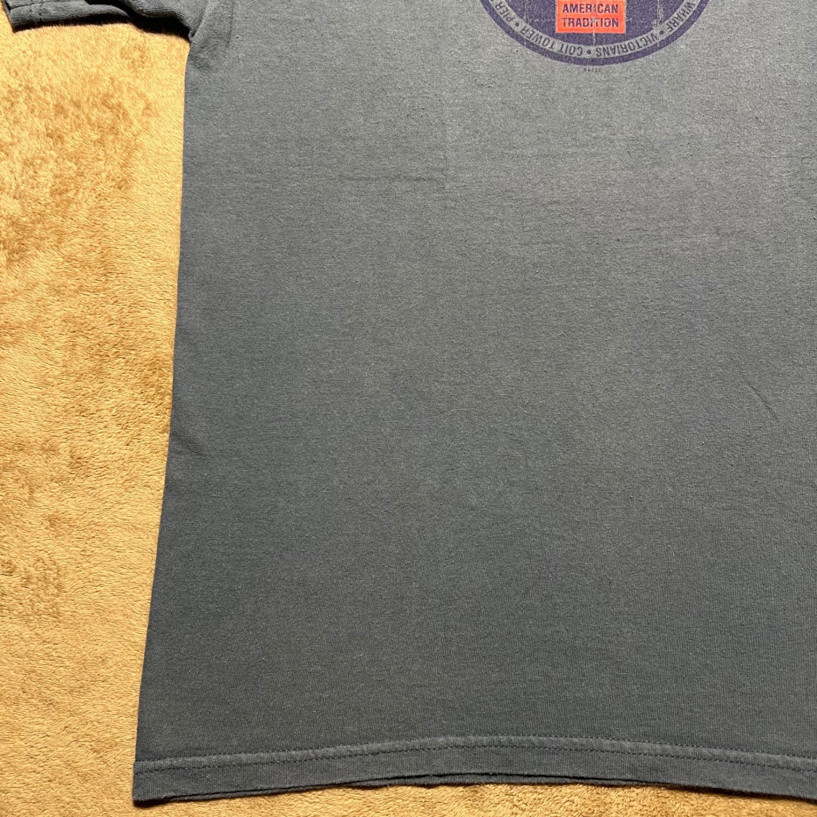 Vintage Tultex San Francisco SF California T Shirt Mens Medium Blue Gray Y2K