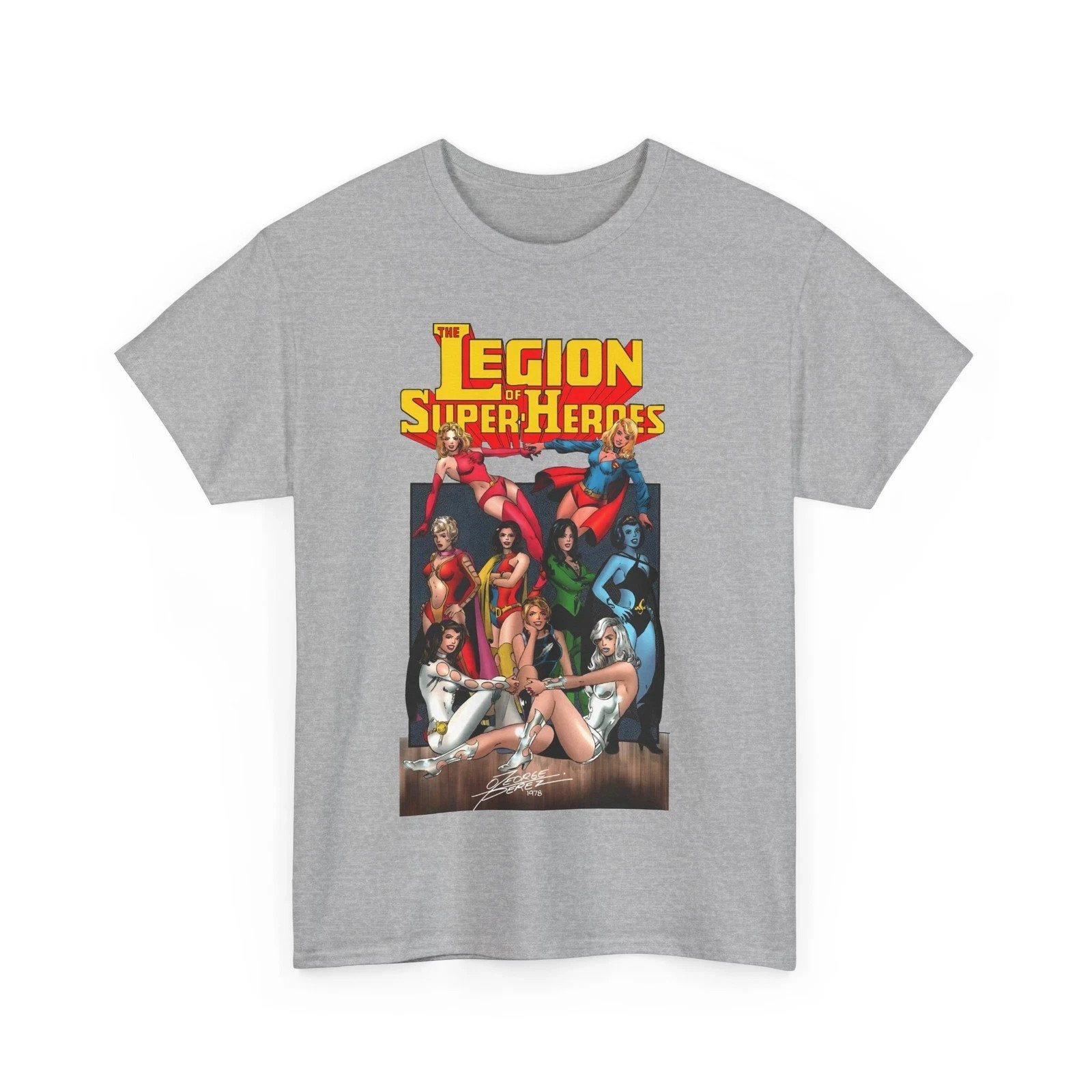 Legion of Super-Heroes T-Shirt – George Perez Art – Legion Women – Saturn Girl