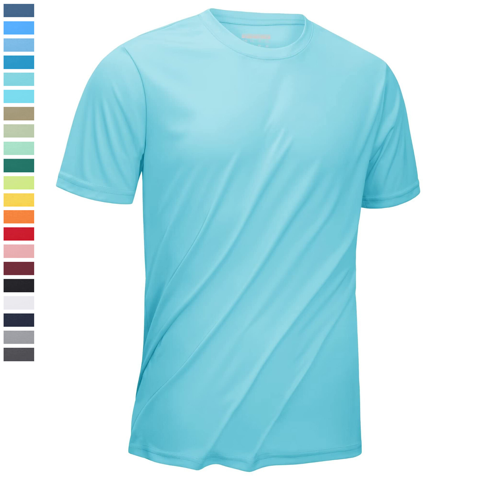 UPF 50+ Men&rsquo;s Short Sleeve Fishing T-Shirt Outdoor Sport Skin Protection UV Tops