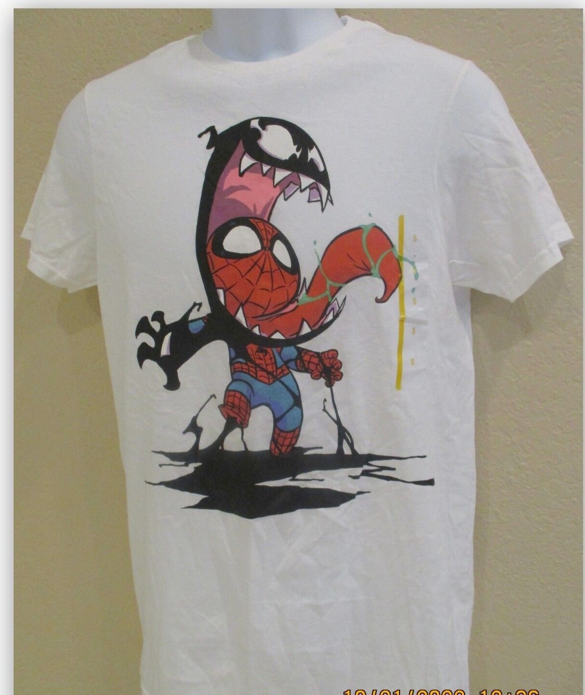 Marvel Spiderman Comic super hero T Shirt White S XL XXL Cotton Short Sleeve