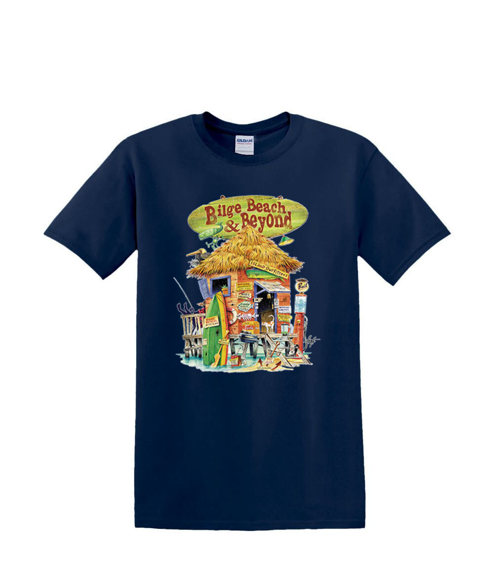 T-Shirt S to 2XL 3XL -BILGE BEACH bar resort tropical sand fun adult