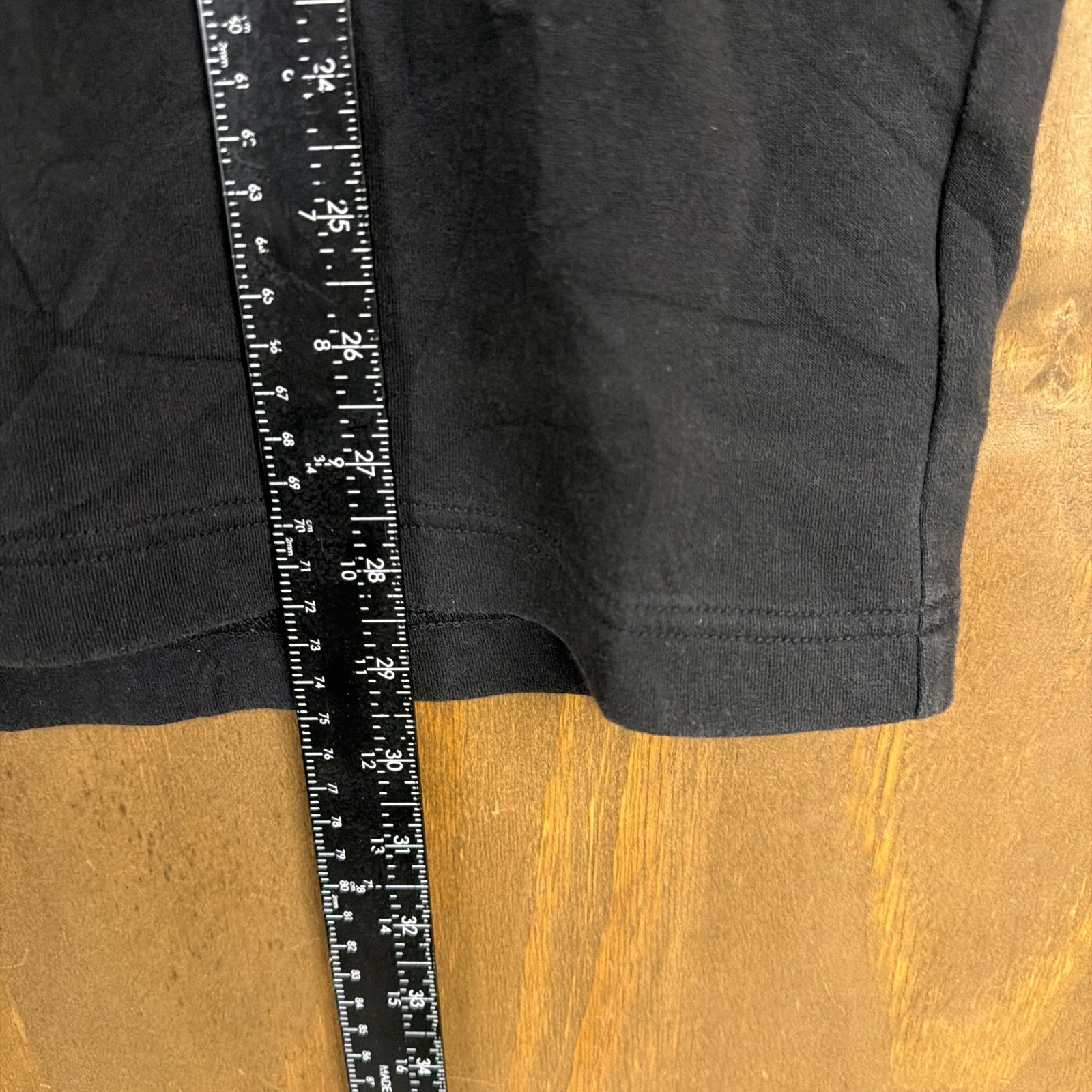 Uniqlo Mens Shirt Black Thick High Neck Stretch Minimalist Dark Academia L
