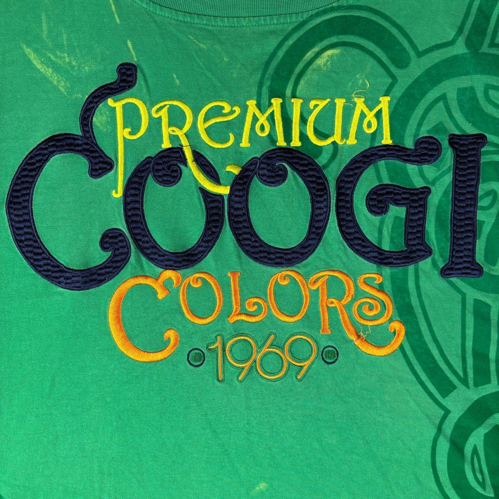 Coogi Premium Colors 4XL Embroidered Y2K T Shirt