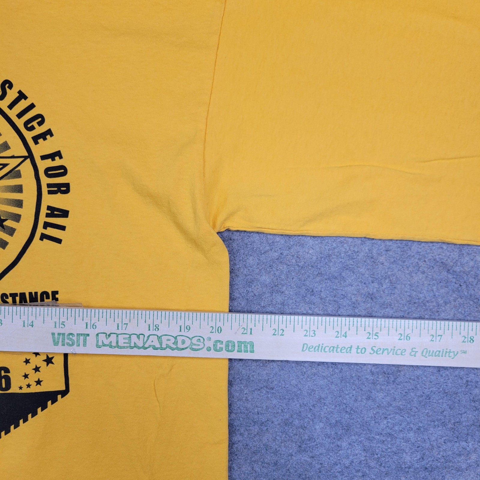 Bayside Shirt Mens Large Yellow Long Sleeve CBTU 2016 Convention Graphic Tee