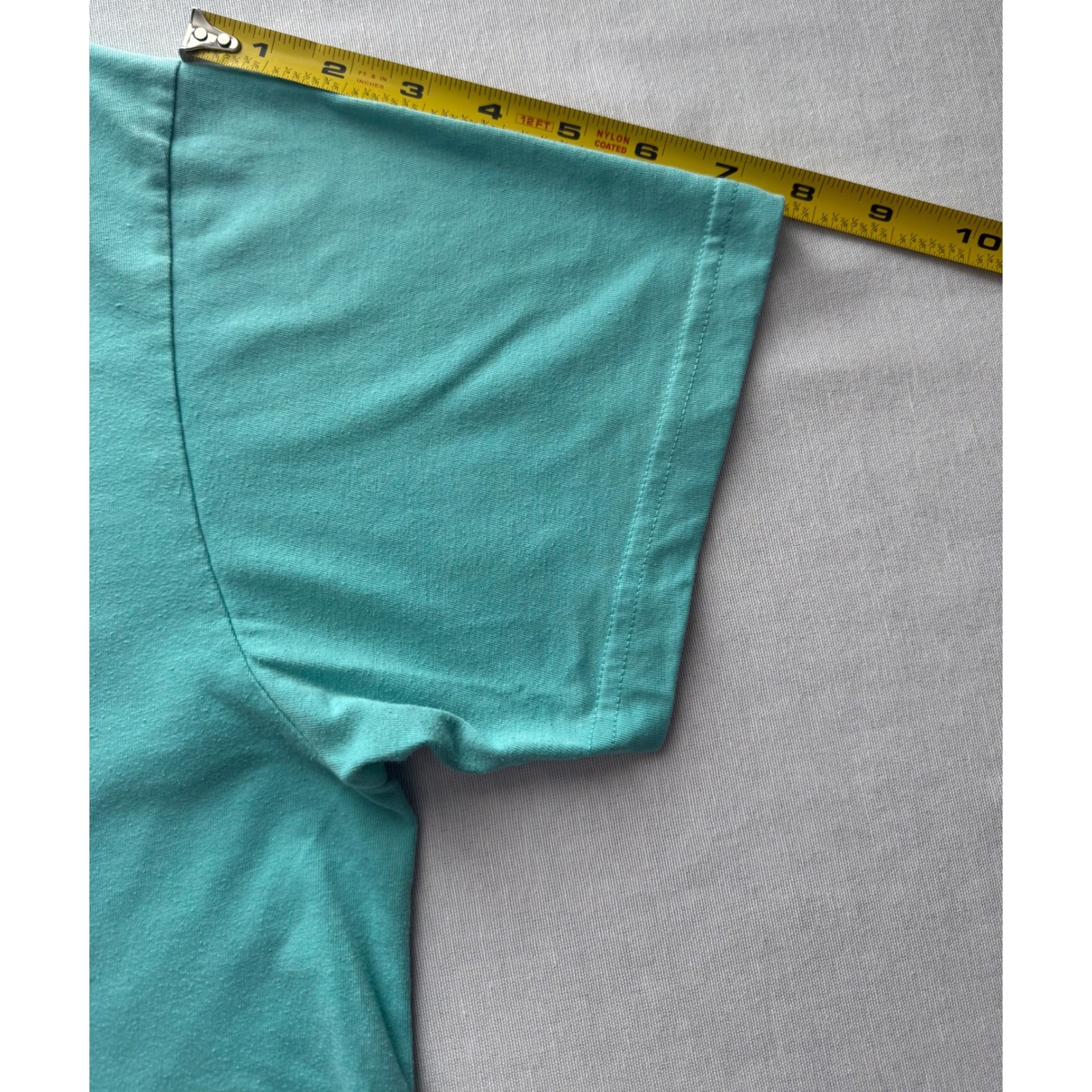Patagonia Mens Live Simply Graphic T-Shirt Teal Green Slim Fit Large Cotton Mix