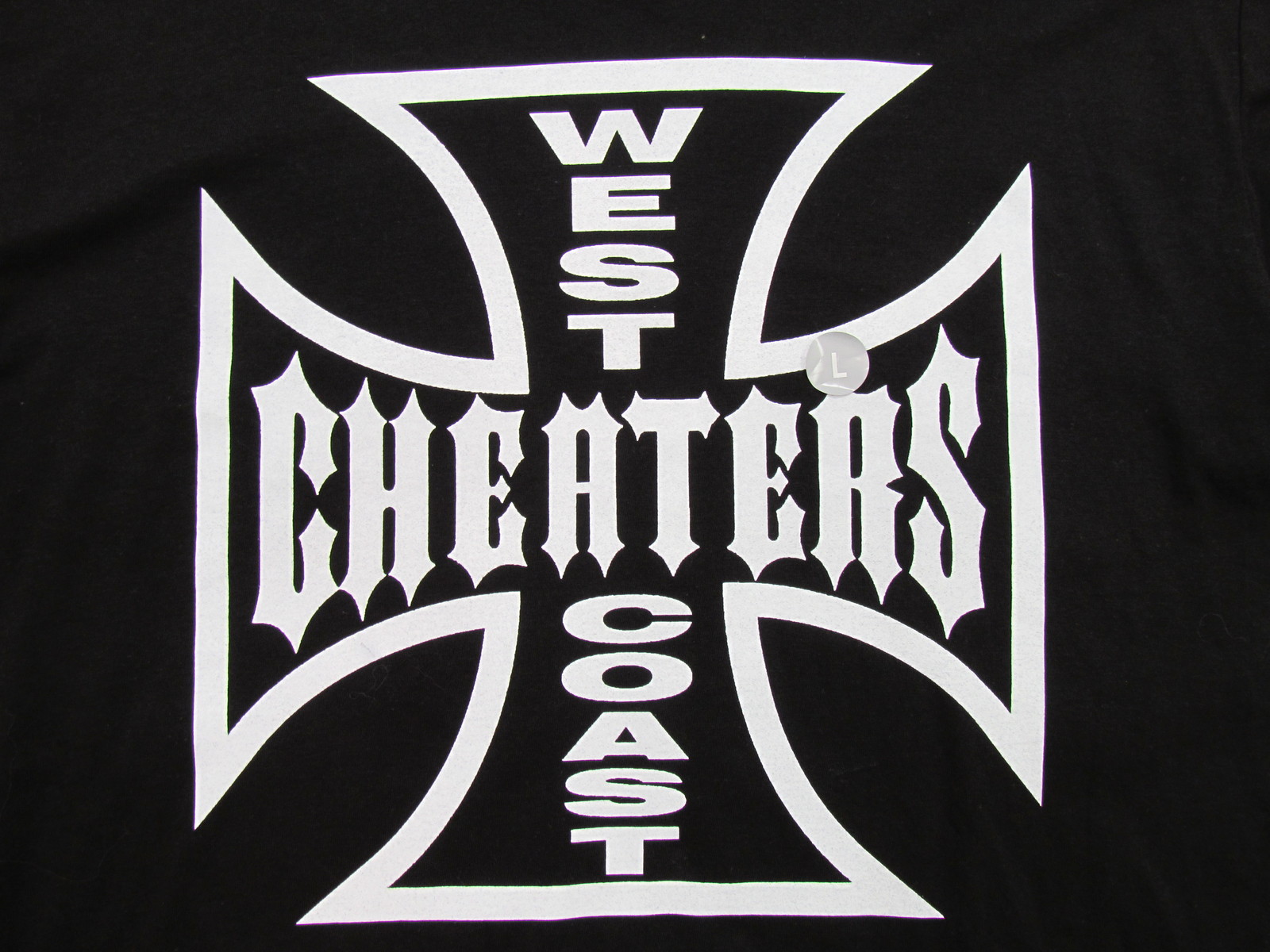 REBELUTIONARY STATE OF MIND Mens Black « West Coast Cheaters » T-Shirt New L