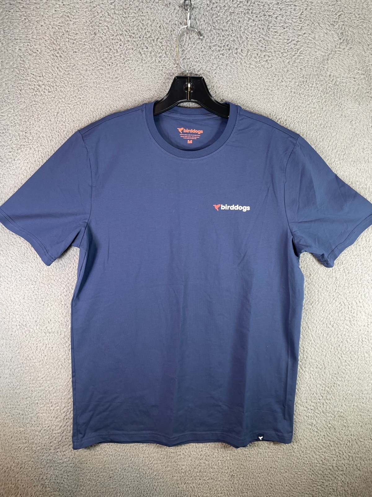 Birddogs T Shirt Mens Medium Blue Golf Crew Neck Lightweight Short Sleeve