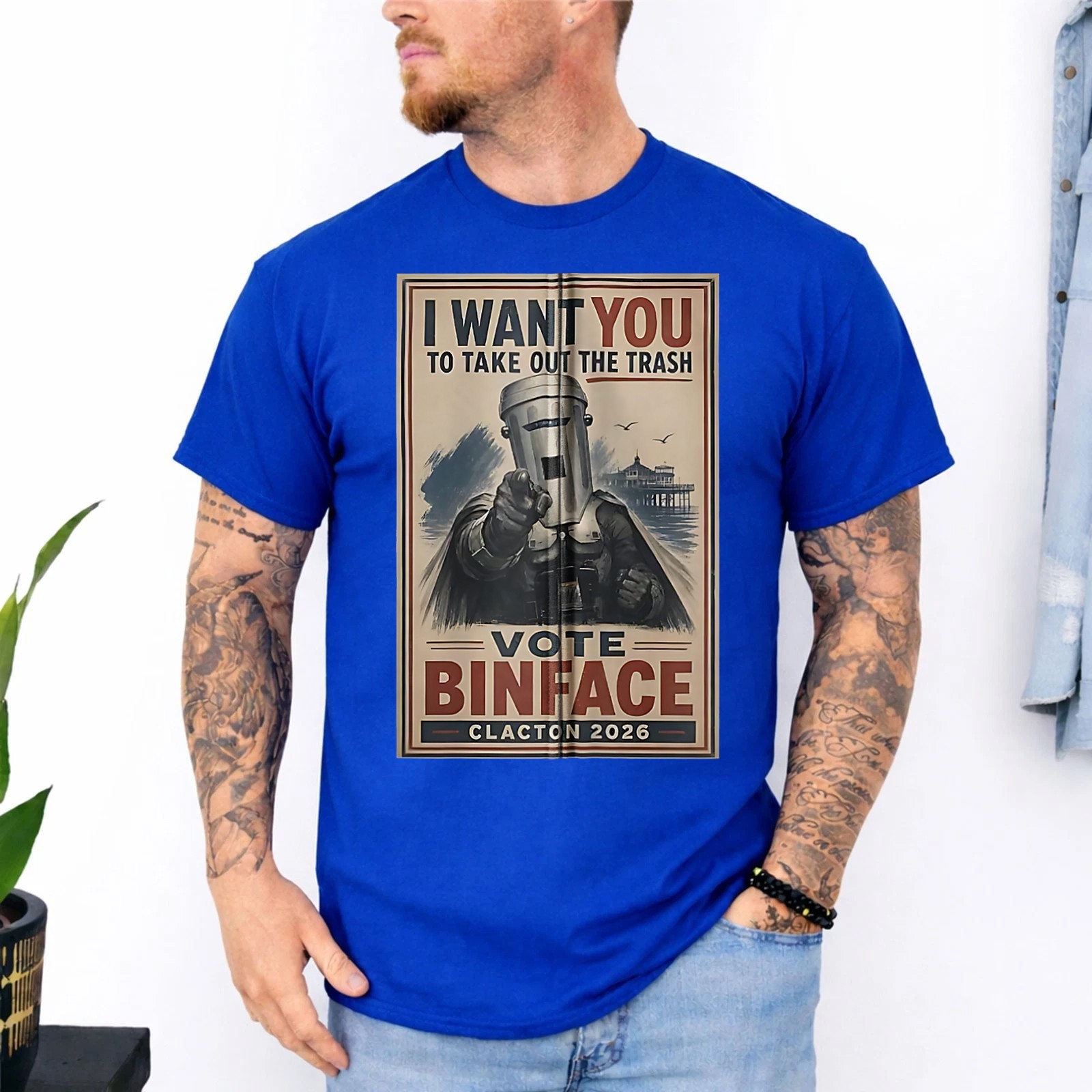 Retro I Want You To Take Out The Trash Vote Binface 2026 Count Binface T-Shirt
