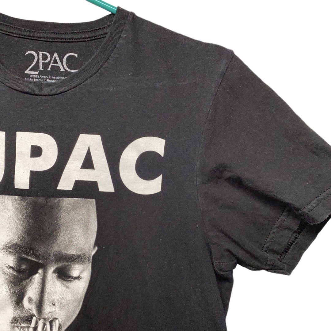 2PAC T Shirt Mens S Black Hip Hop 90s Tupac Praying Hands Graphic Trust Nobody