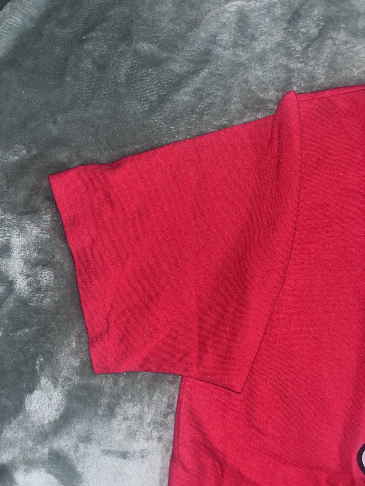 VTG Georgia Bulldogs Men&rsquo;s Champion Embroidered Cotton T-Shirt Red • XL
