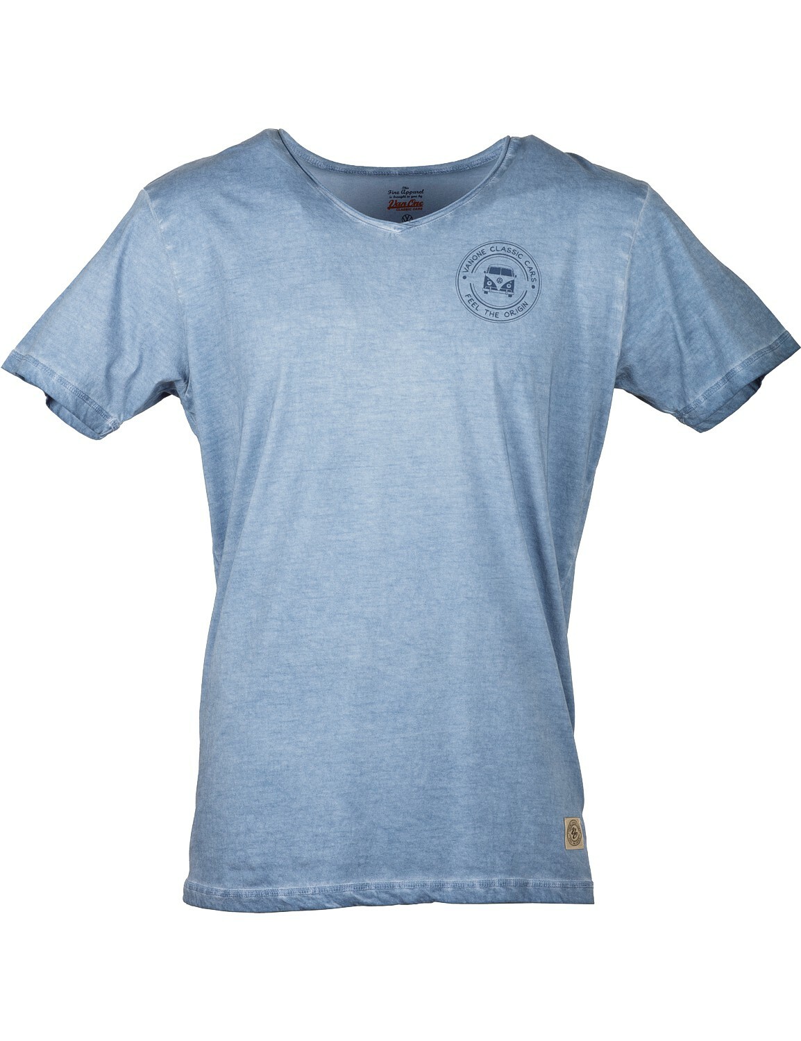 Men&rsquo;s T-Shirt VW Bulli T1 surfer cult fashion print « BULLI » indigo blue