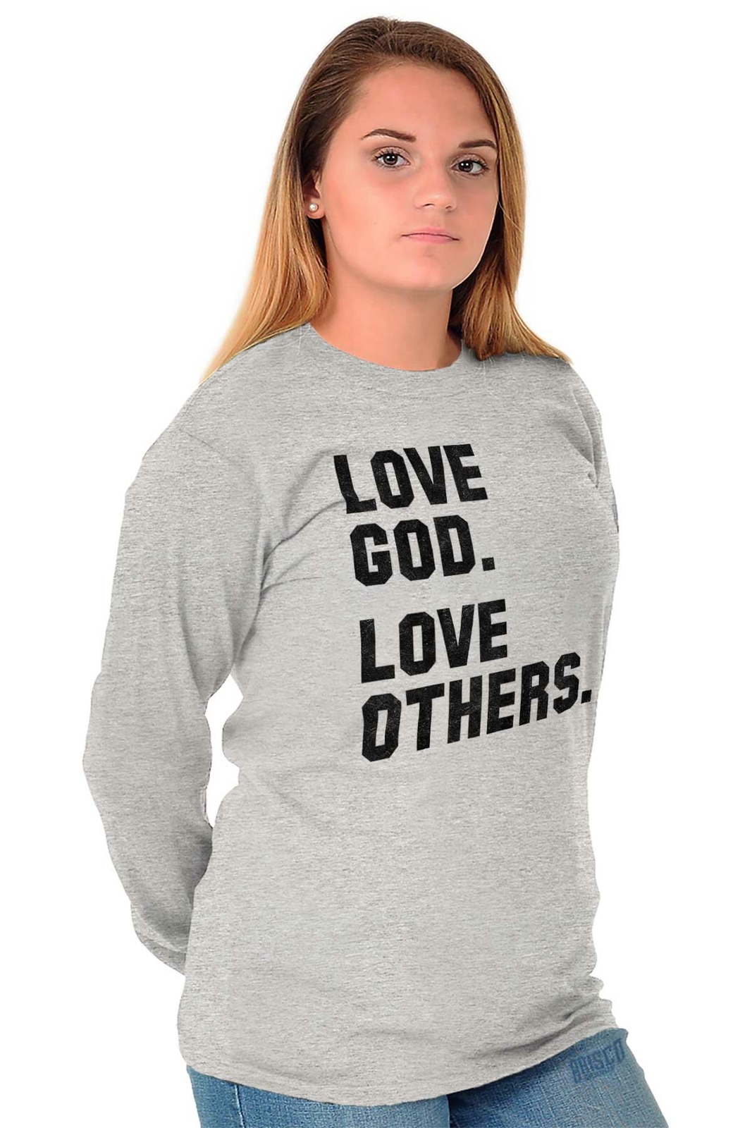 Christian Faith Religion Love God and Others Long Sleeve Tshirt for Men or Women