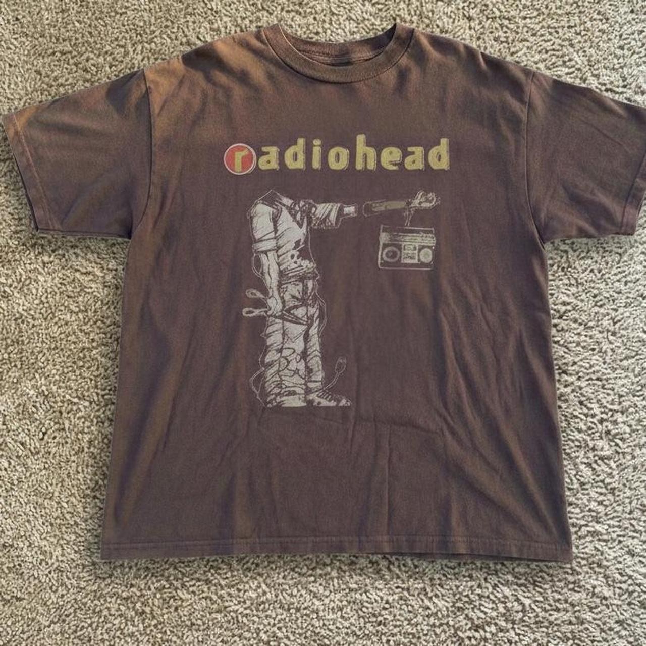 Radiohead 90s Rare Design Albums The Computer Dark Chocolate T shirt NH27017