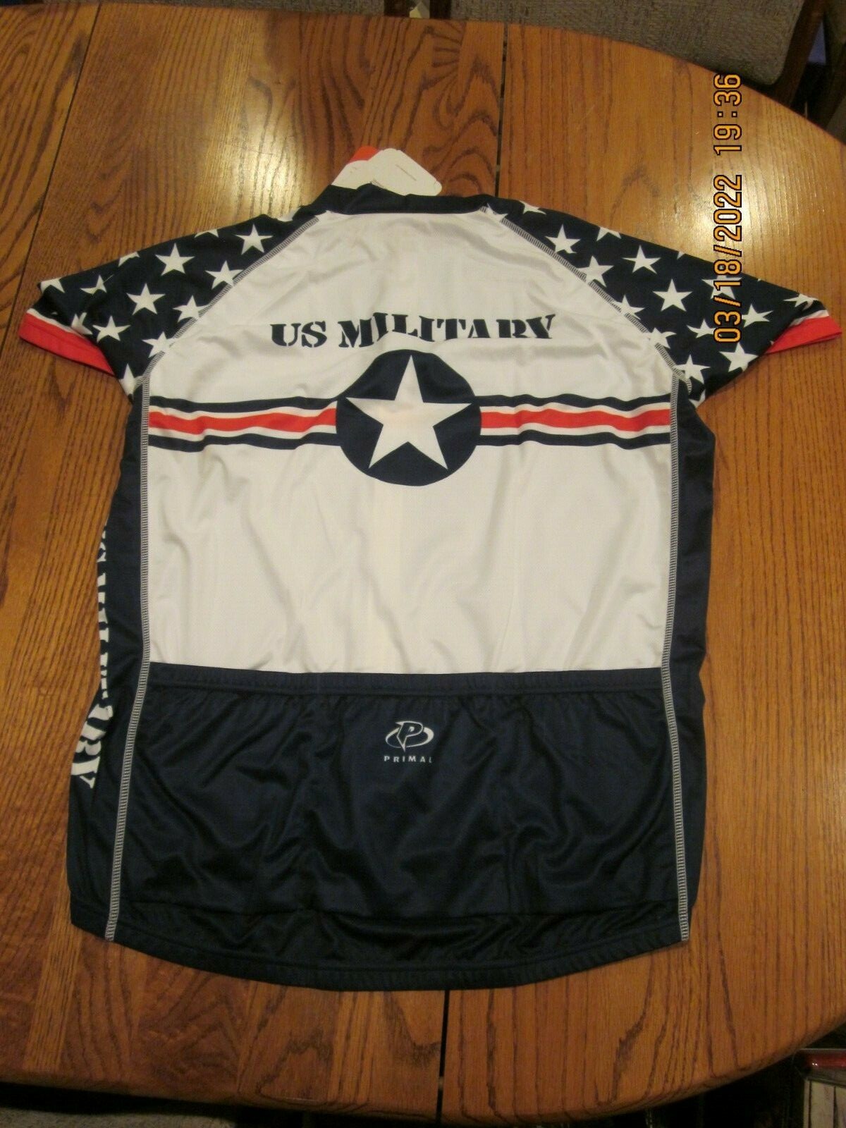 PRIMAL WEAR MILITARY TEAM CYCLING JERSEY NEW MENS SPORT CUT SIZE XL