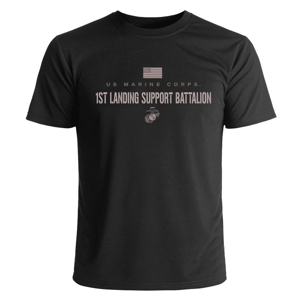 US Marine Corps 1st Landing Support Battalion Subdued T-Shirt