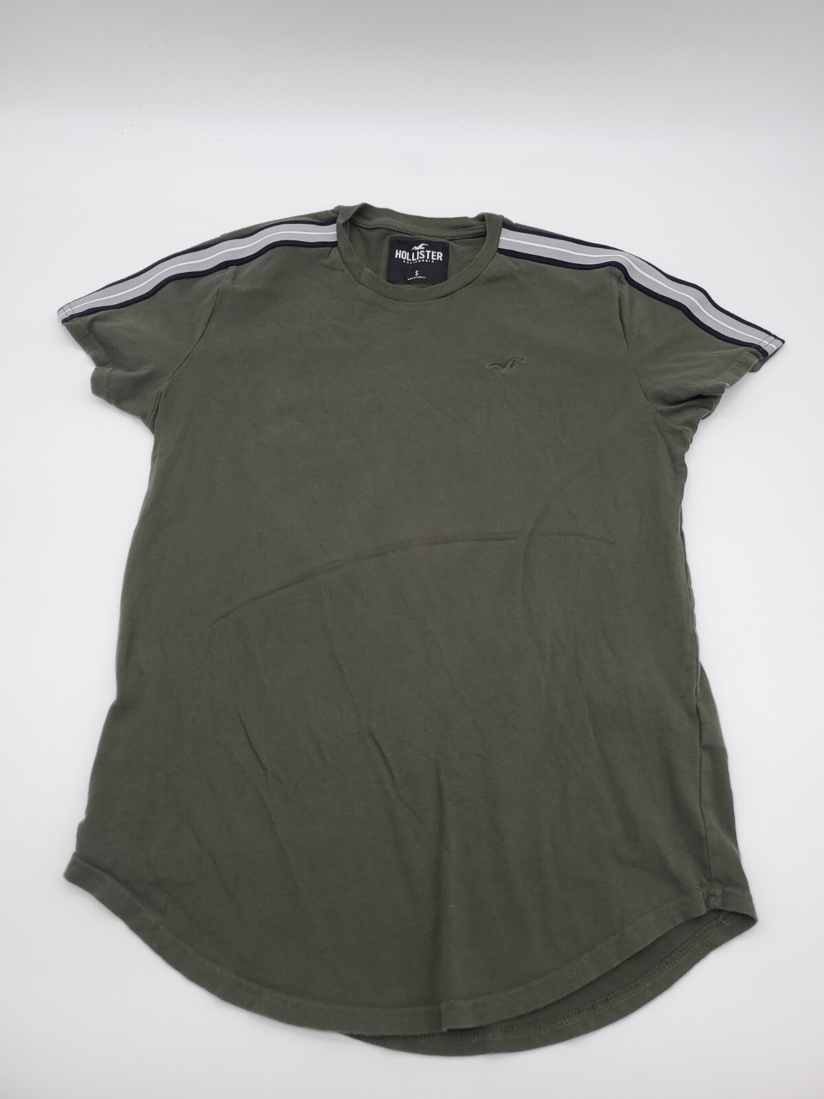 Hollister California Made in turkey Collection Small Men green T-shirt..#2947