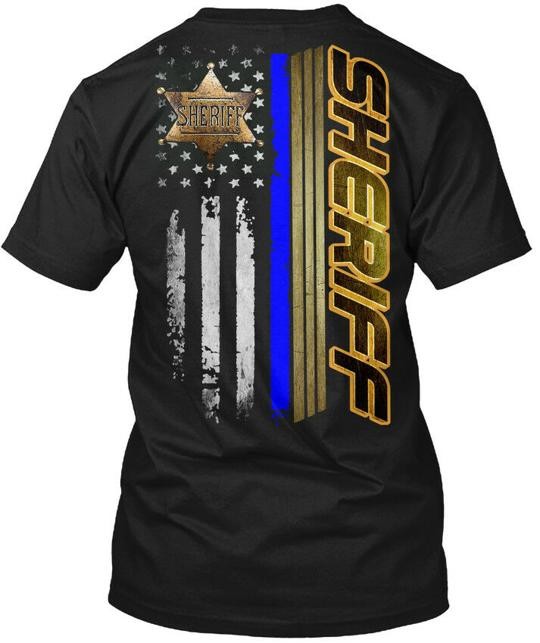 Custom-made Sheriff Flag – T-Shirt Made in the USA Size S to 5XL