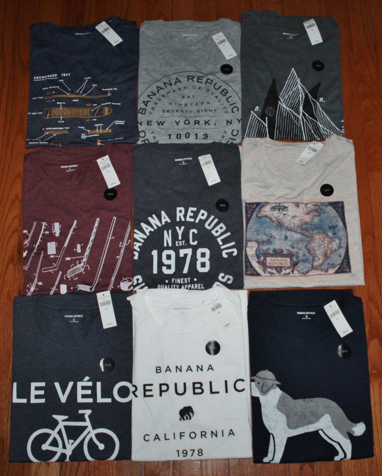 NEW NWT Mens Banana Republic Graphic Logo Elephant Tee T-Shirt 25 Styles Choose