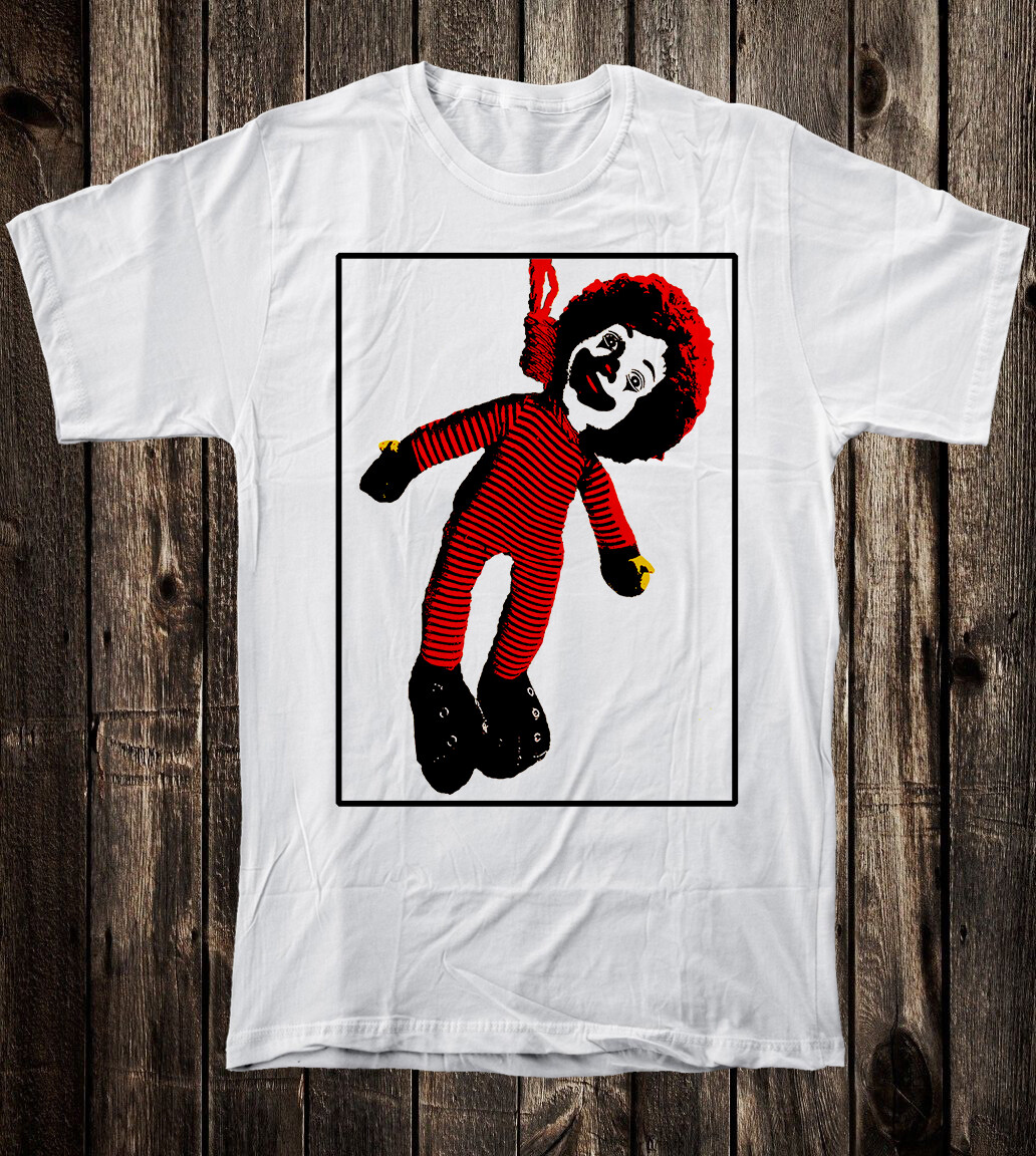 Retro Tee T Shirt Ronald Mcdonald Mcdonalds Punk Rock Novelty