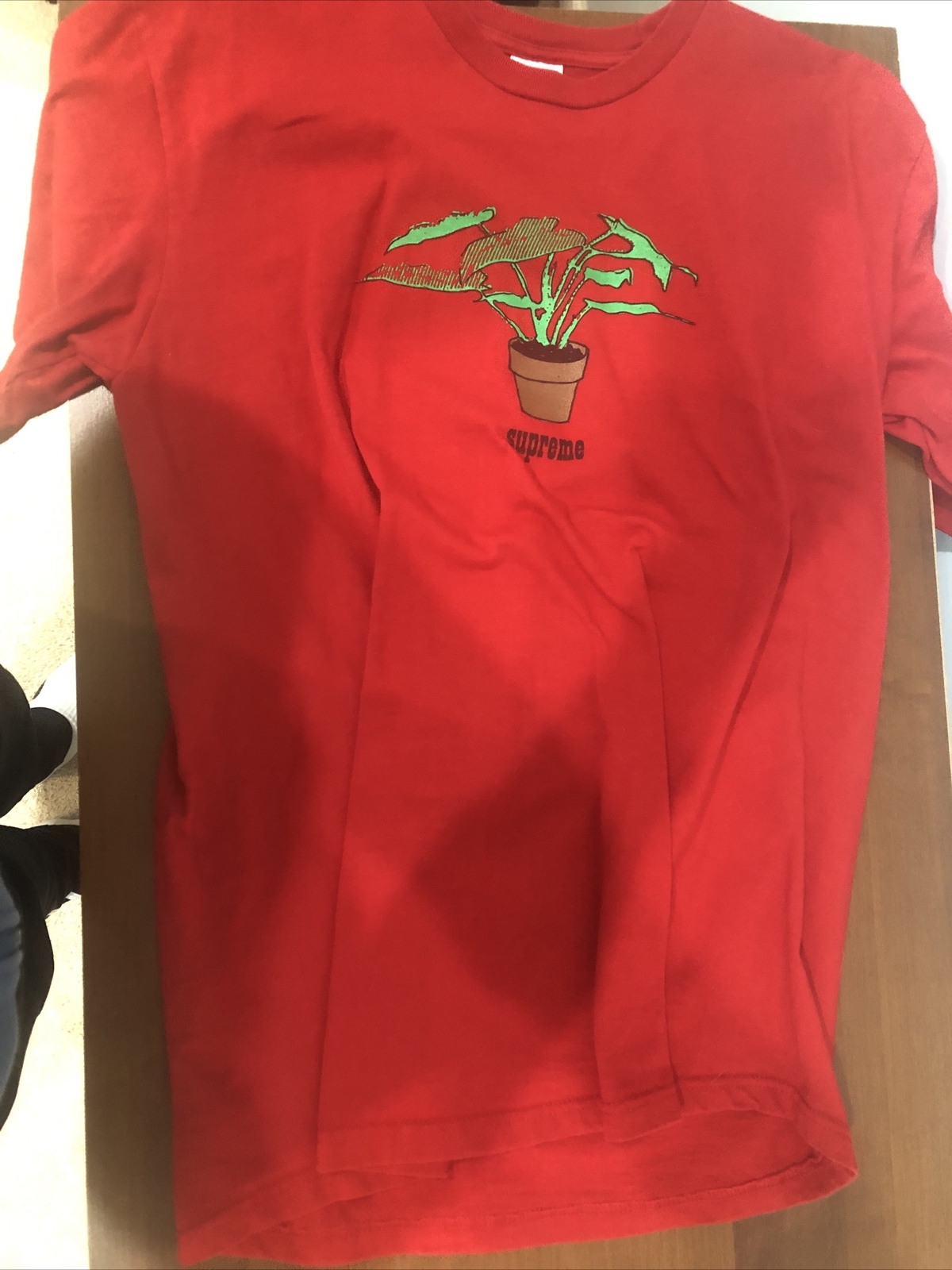 LIMITED EDITION Supreme Plant Tee Red Size M SOLD OUT ITEM FW17 100% Authentic