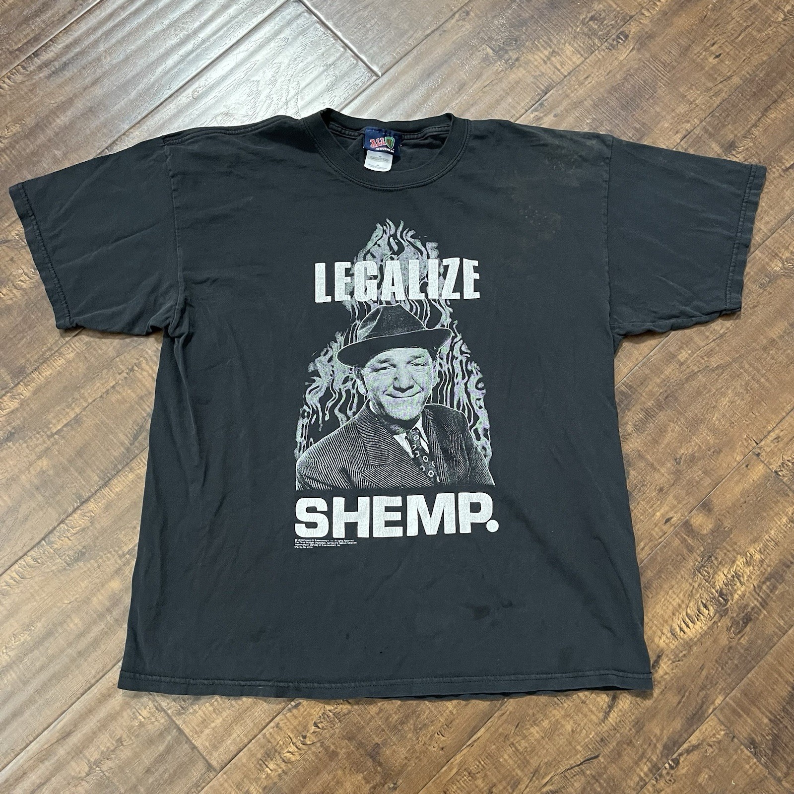 90s Vintage 1999 Three Stooges Legalize Shemp T-shirt Mens XL Smoke Funny 420