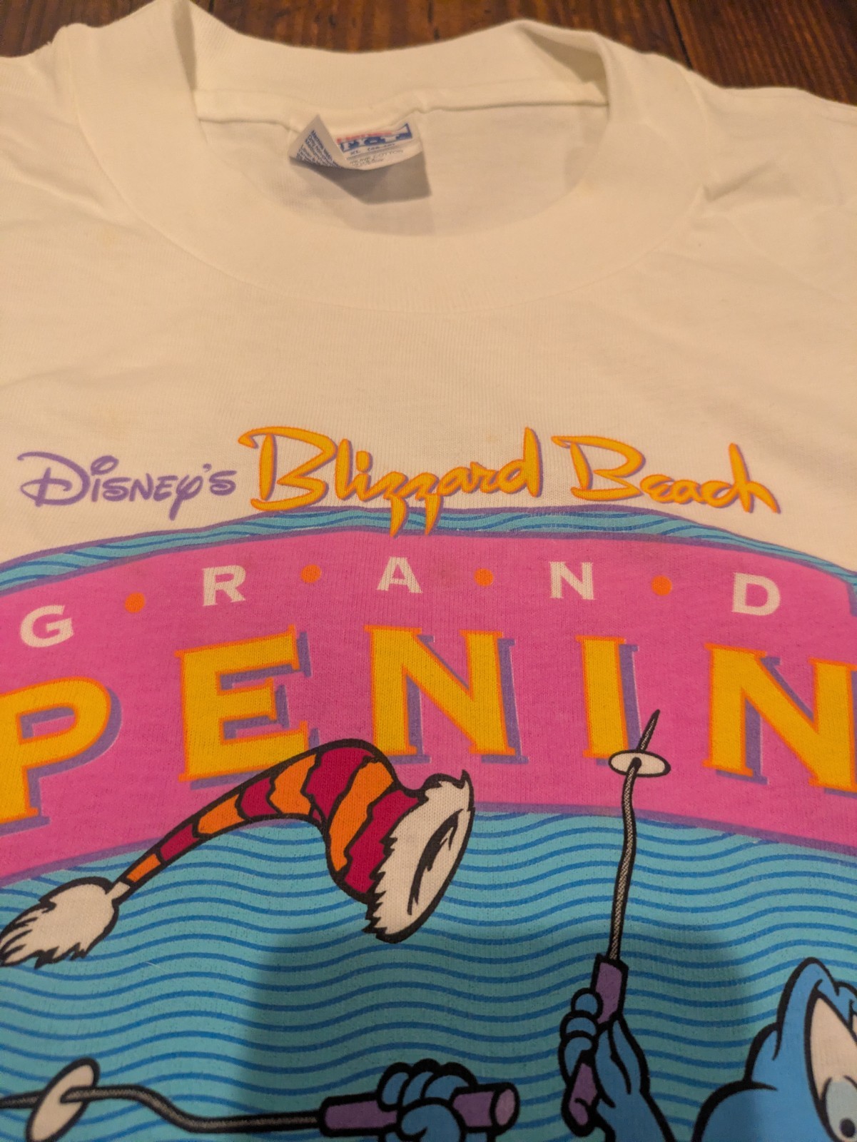 Vintage DEADSTOCK 1995 Disney Blizzard Beach Grand Opening RARE Shirt XL