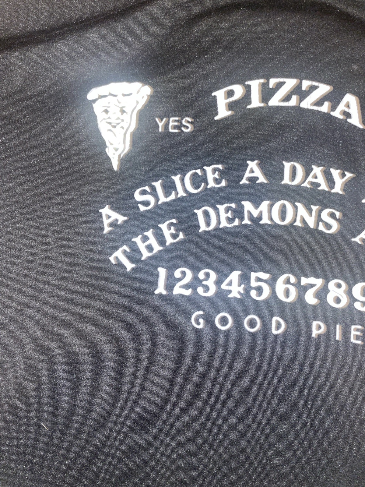 Ouija A Slice A Day Keeps The Demons Away Size Medium T-Shirt Pizza