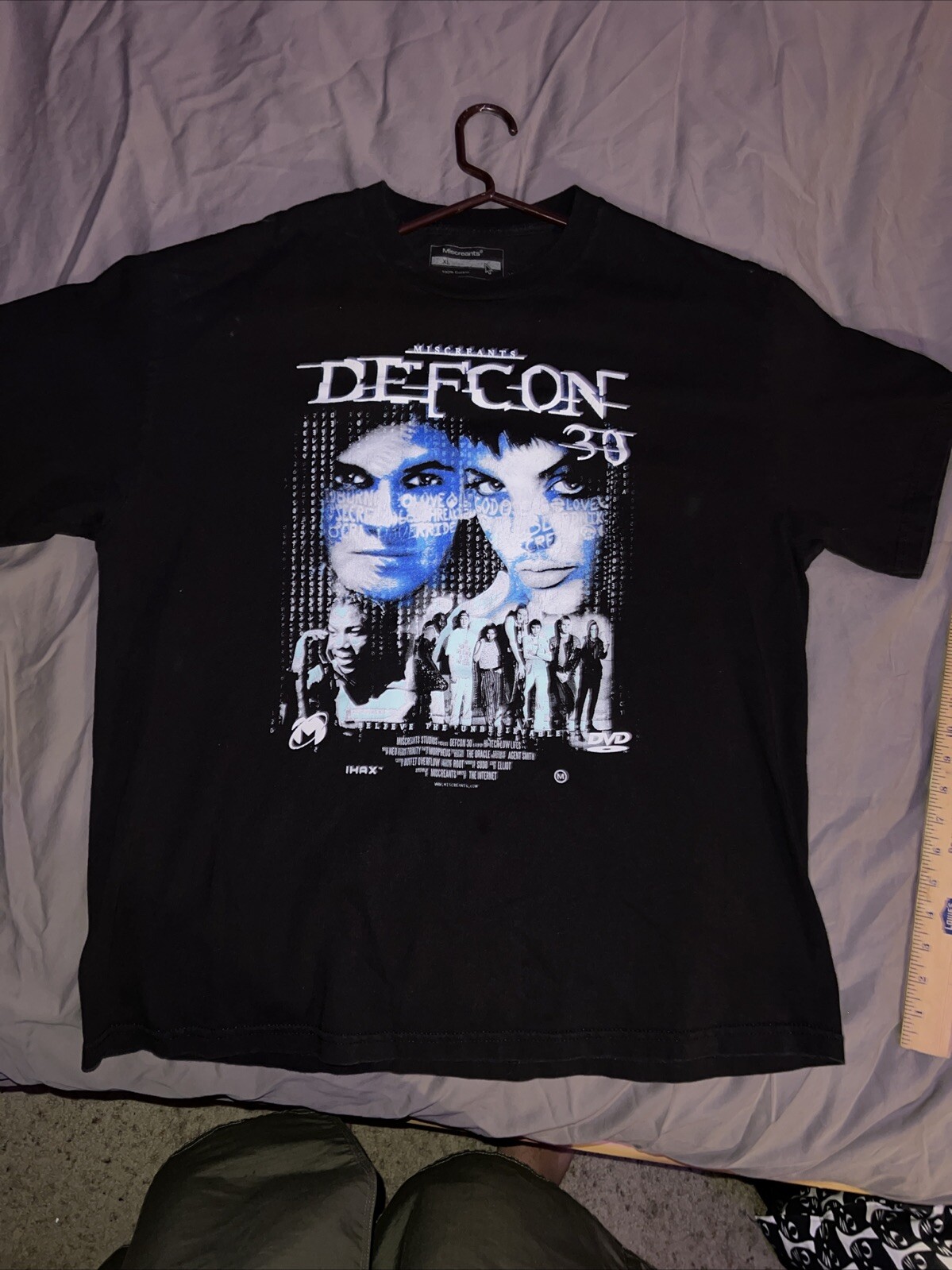 Defcon 30 Miscreats XL T-shirt Angelina Joely Sick Boy Hackerz MatrixCode