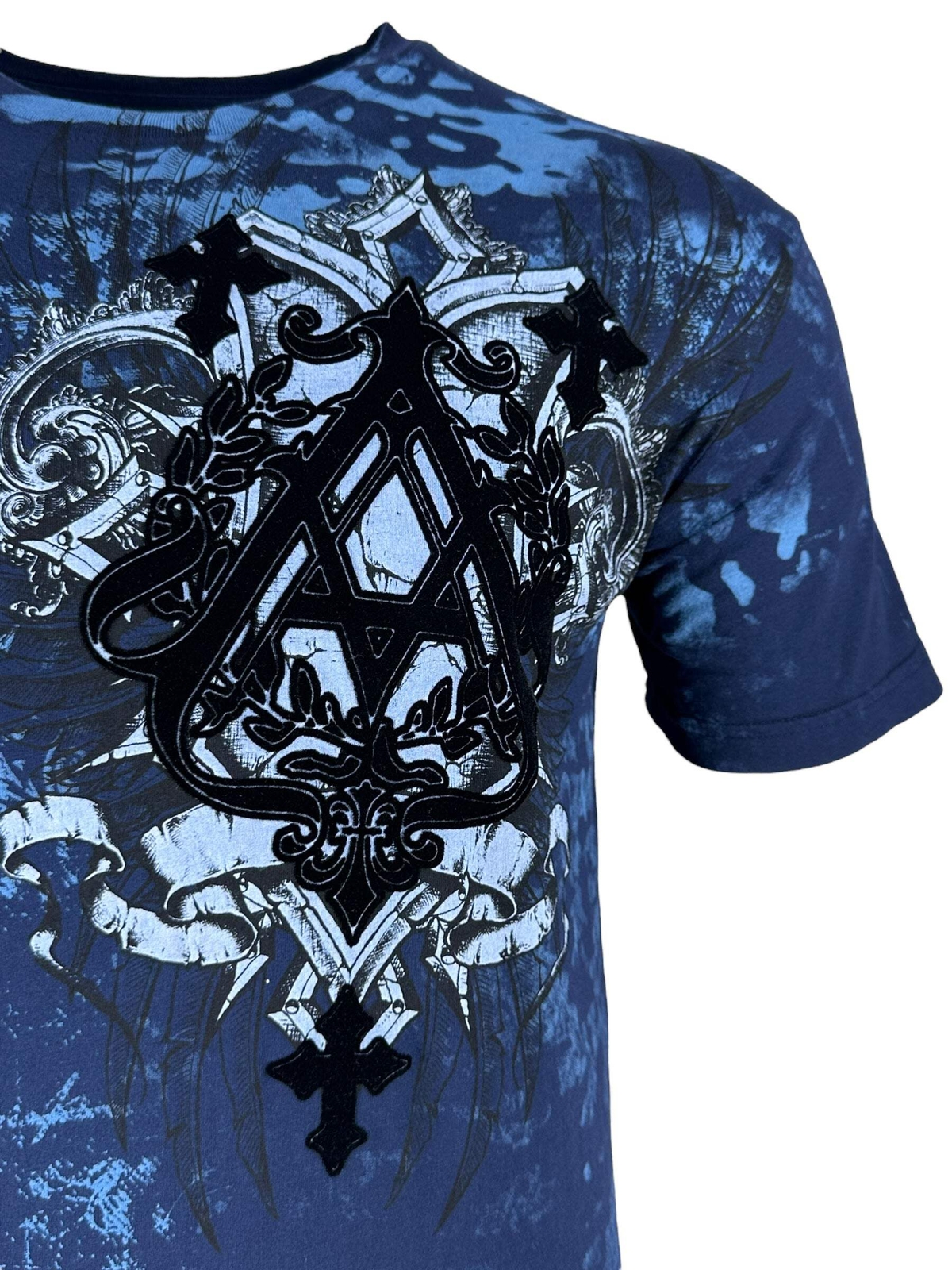 Archaic by Affliction Men&rsquo;s T-Shirt Helix Biker Cross Y2K S-5XL