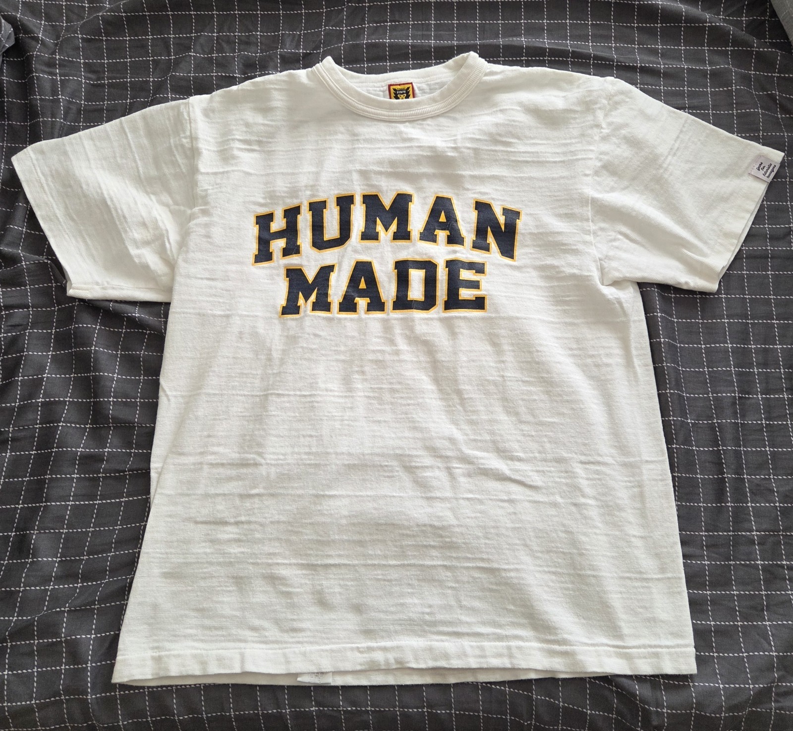 Human Made Dry Alls White T Shirt Men Size Large Made In Japan (Stained Back)