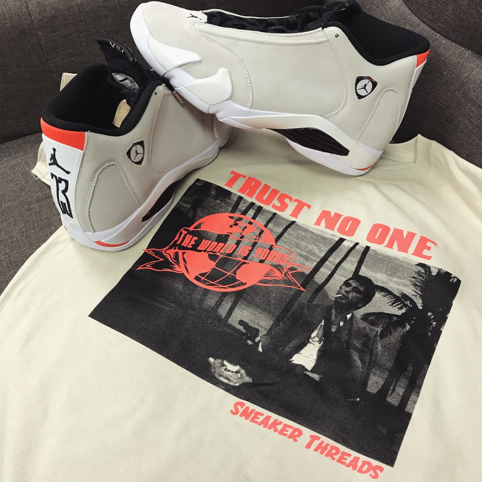 Shirt Match Jordan 14 Desert Sand – Tony Knows Shirt