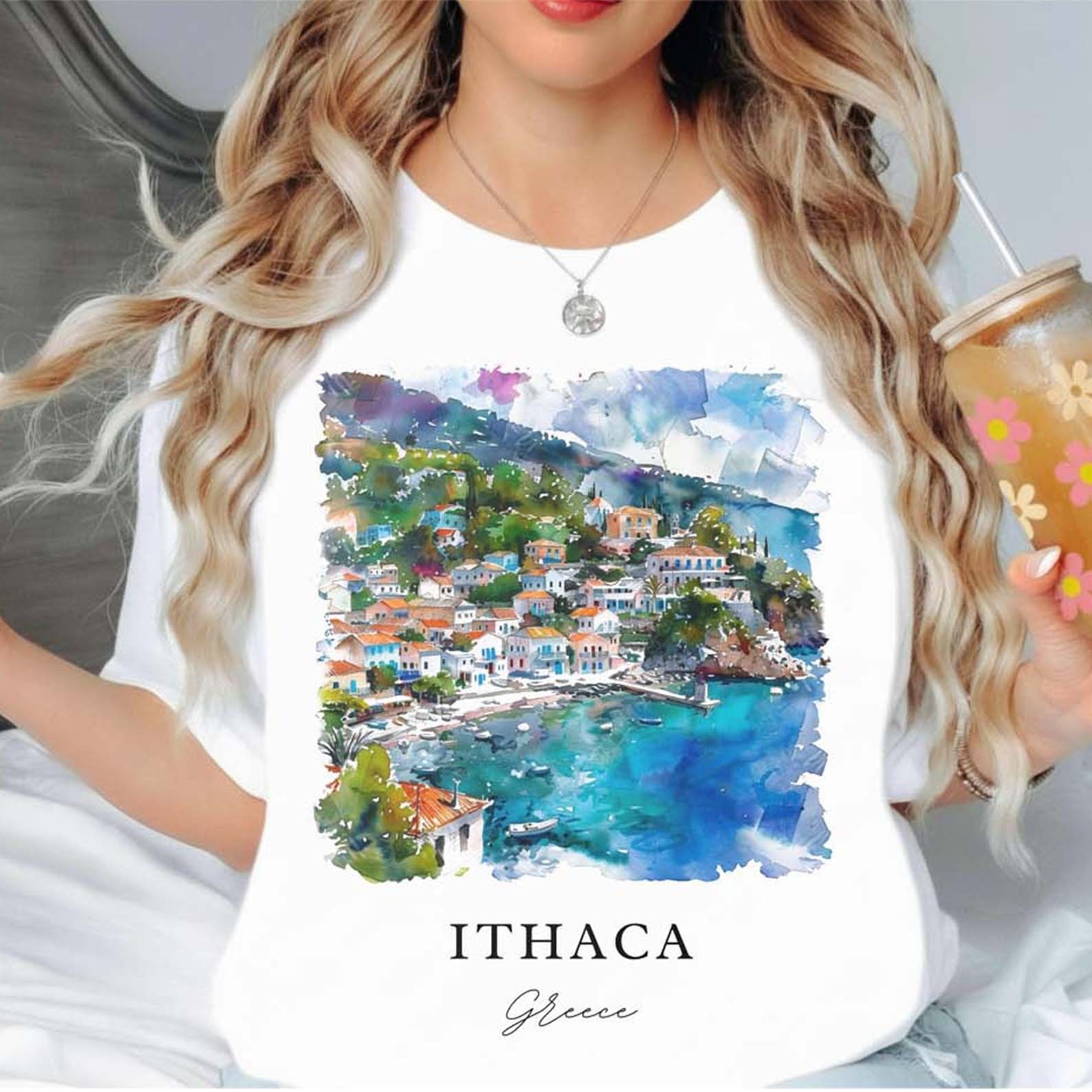 Ithaca Greece Unisex Shirt Travel Gift Greece Trip Lover Souvenir Tee