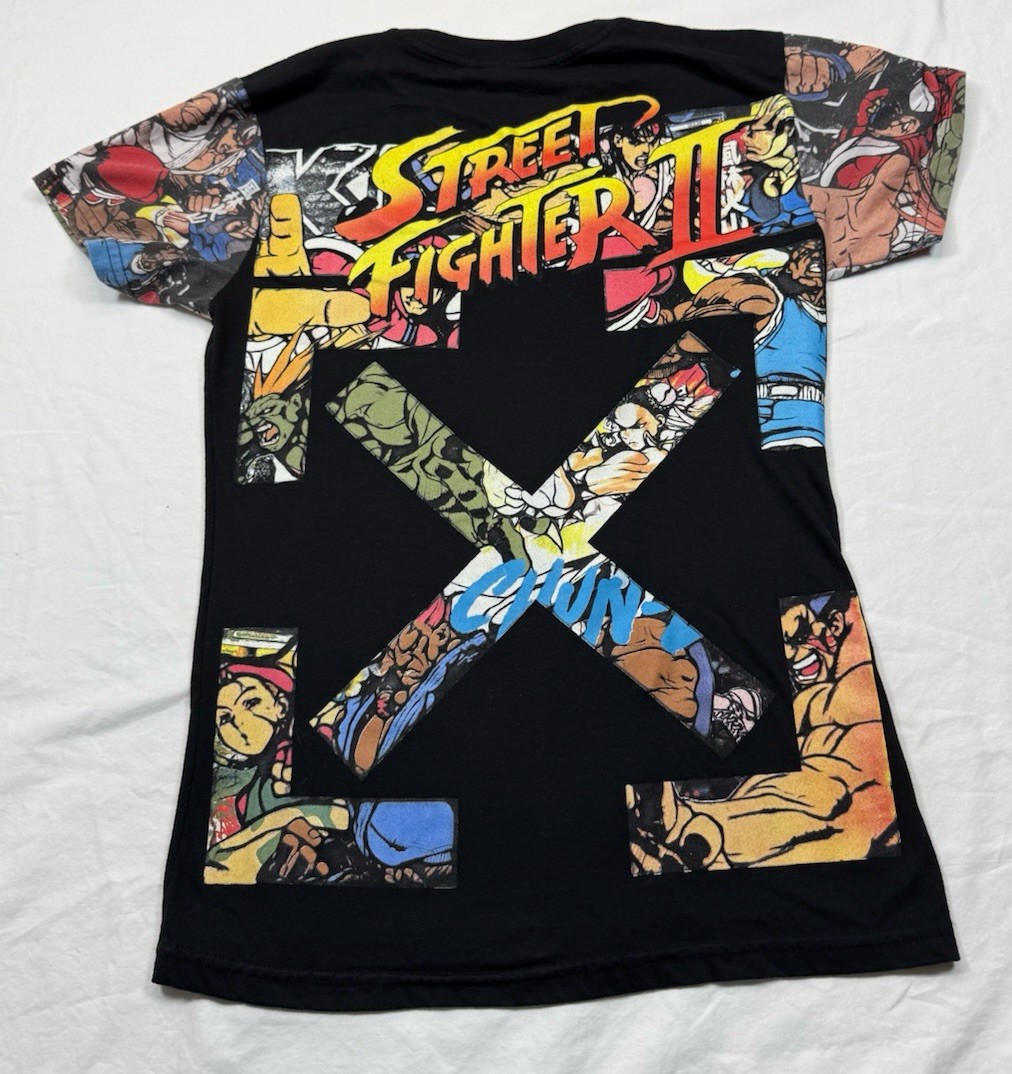 80&rsquo;s Capcom Street Fighter Arcade Double Sided TShirt Small Anime&rsquo; Retro Gaming
