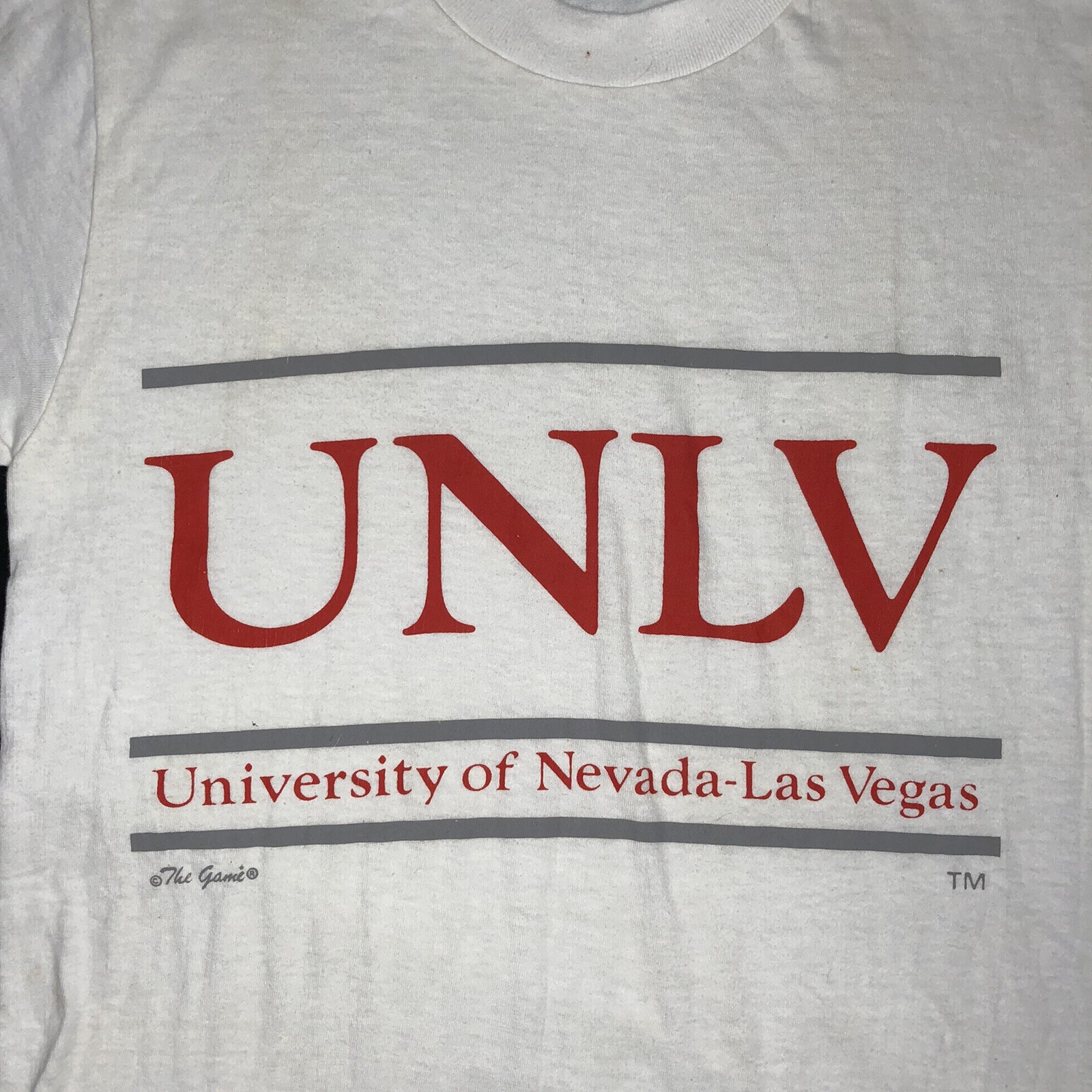 Vintage Deadstock 90’s UNLV Runnin Rebels Las Vegas The Game Bar White T-Shirt M