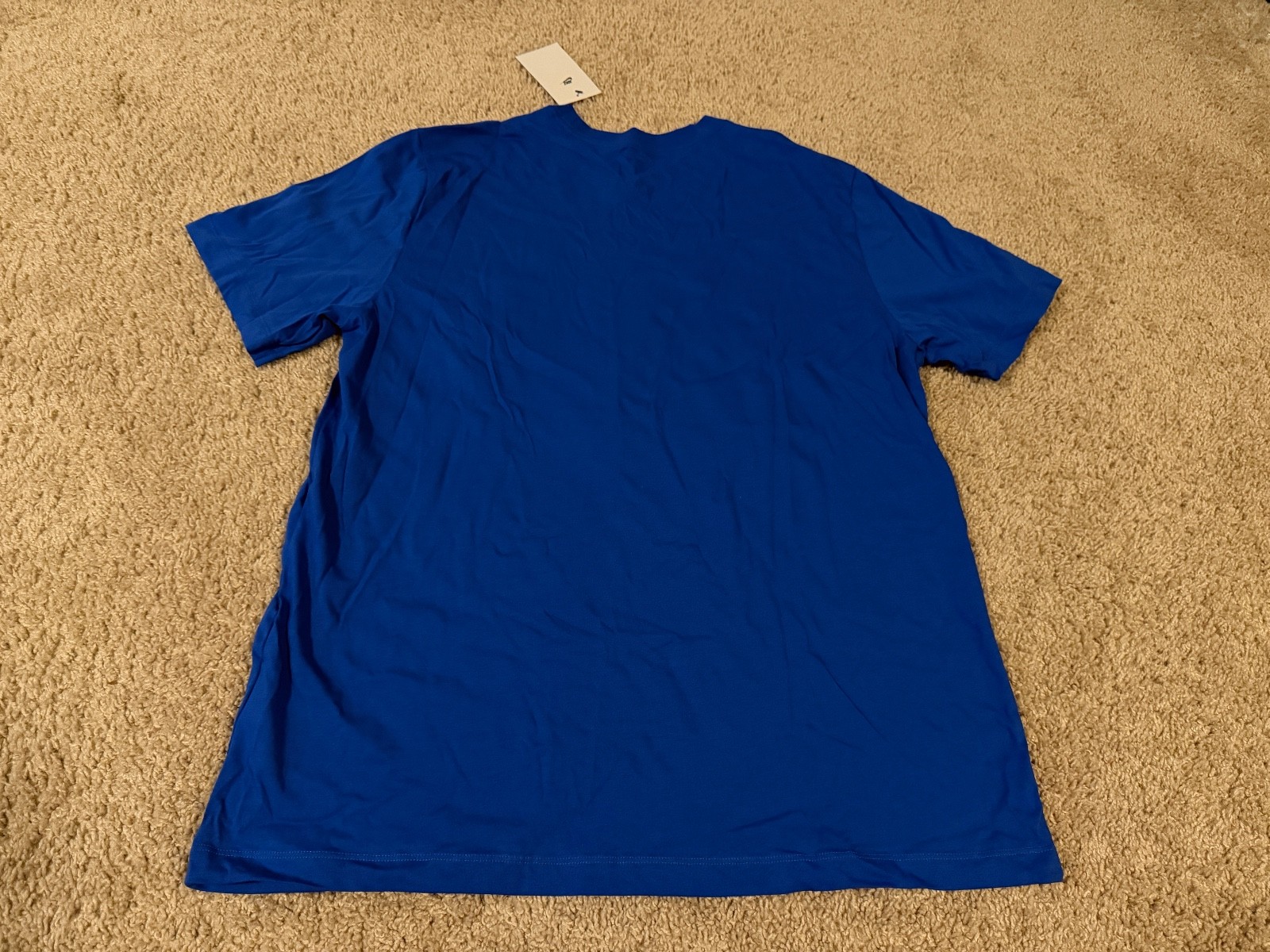 Nike Air blue OC Festival NWS t shirt yellow swoosh tie dye green orange SB S