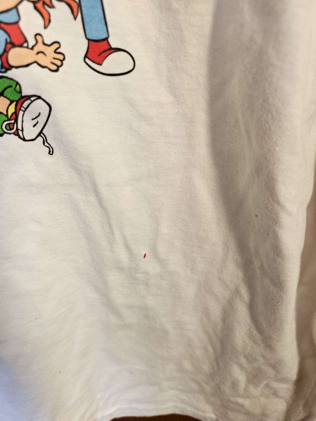Nickelodeon Mens Shirt Size 2XL 2XLarge White RugRats Ren Stimpy Arnold Cartoons