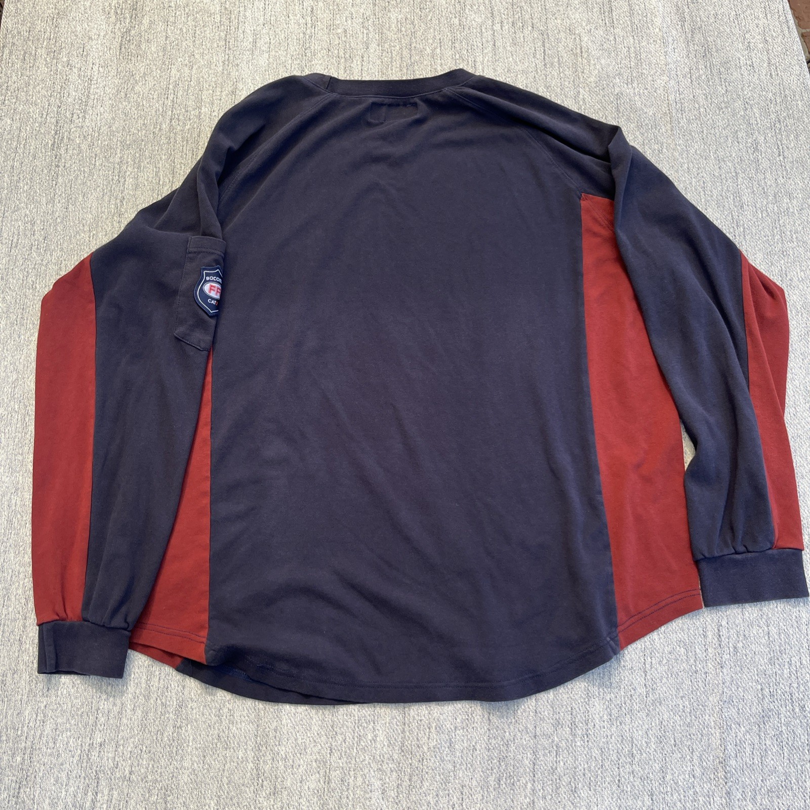 BOCOMAL FR CAT2 Flame Resistant Shirt Mens 2XL Blue Long Sleeve Workwear Tee