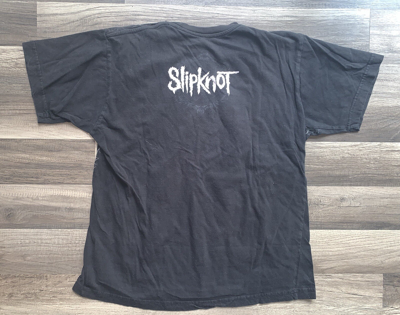 Slipknot Mens Med T-Shirt Metal Rock and Rebellion Y2K 2007 (two-sided)