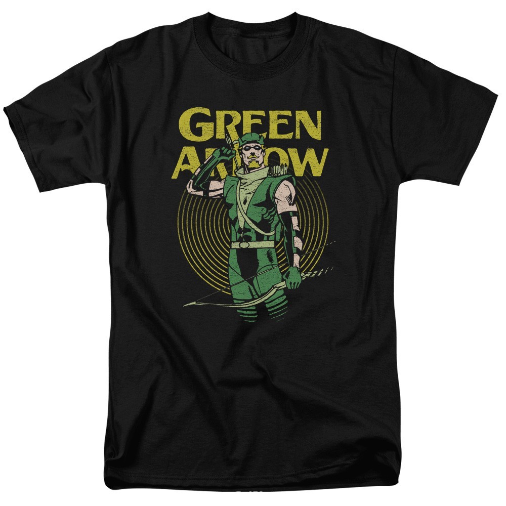 Green Arrow Pull Men’s T-Shirt Officially Licensed DC Comics Graphic S-5XL Tee