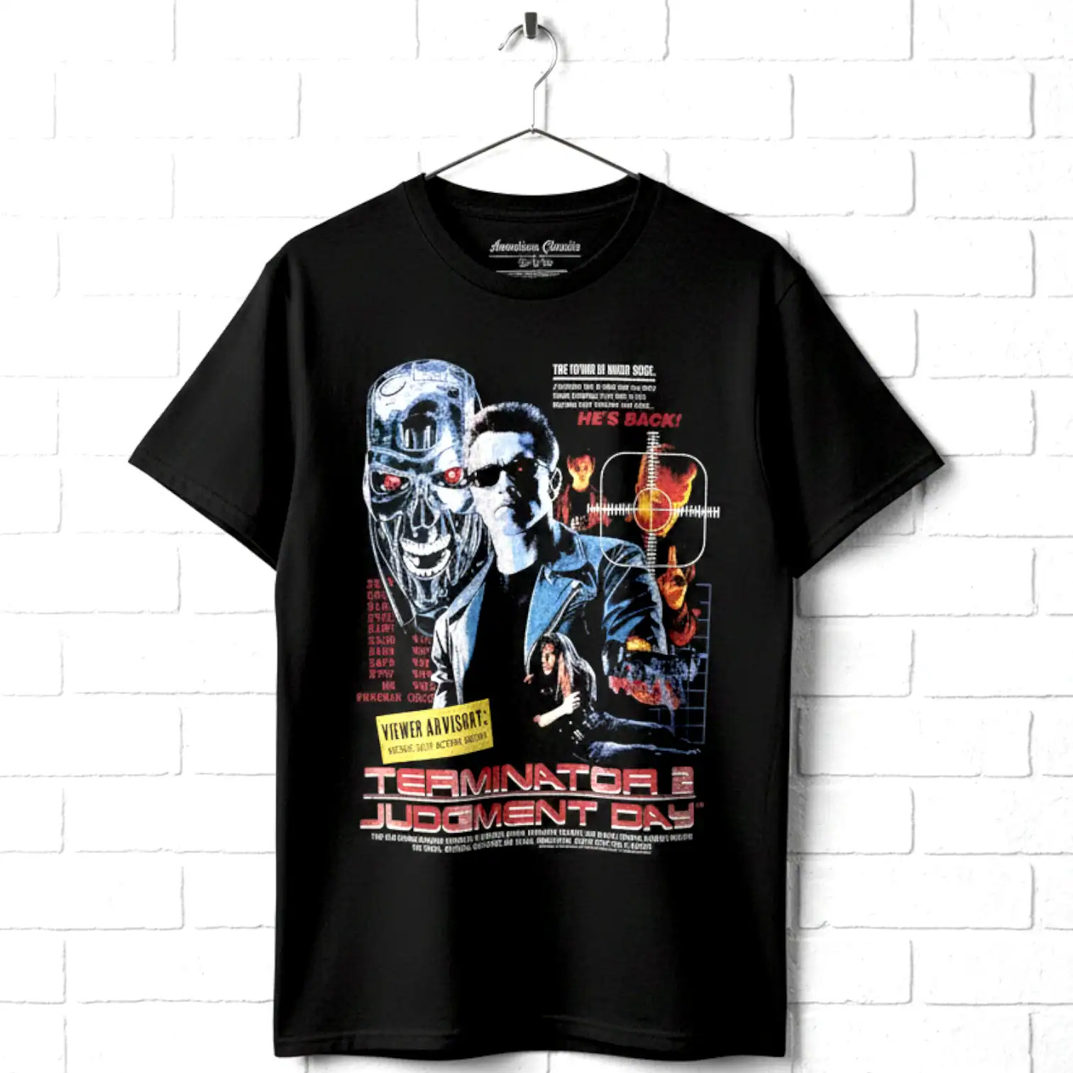 Terminator 2 Viewer Advisory Men&rsquo;s T Shirt